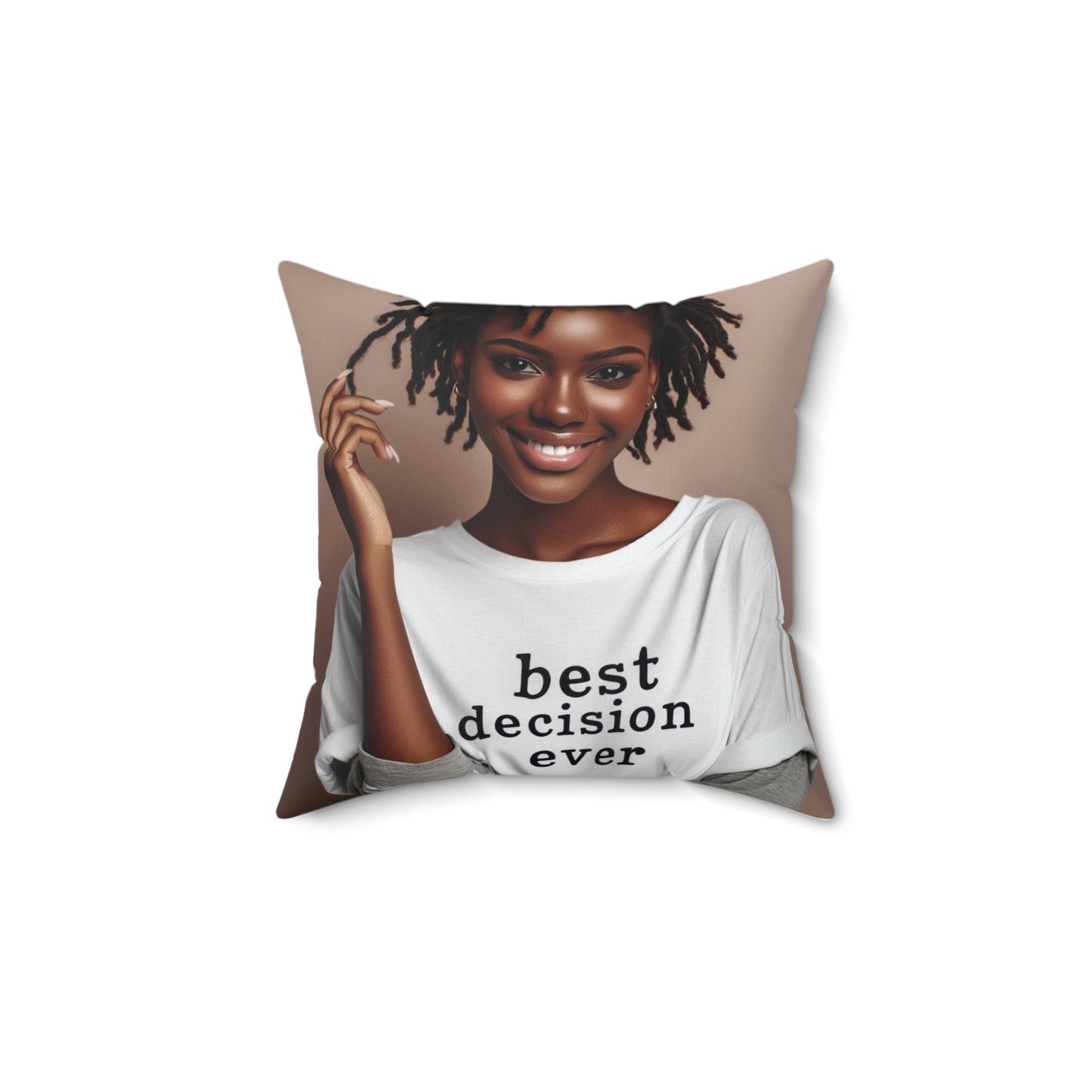 Loc'd Spun Polyester Square Pillow