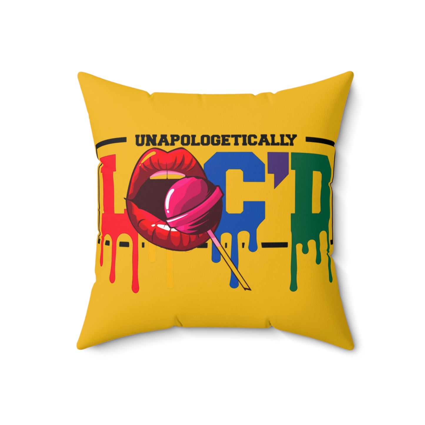 Loc'd Polyester Square Pillow