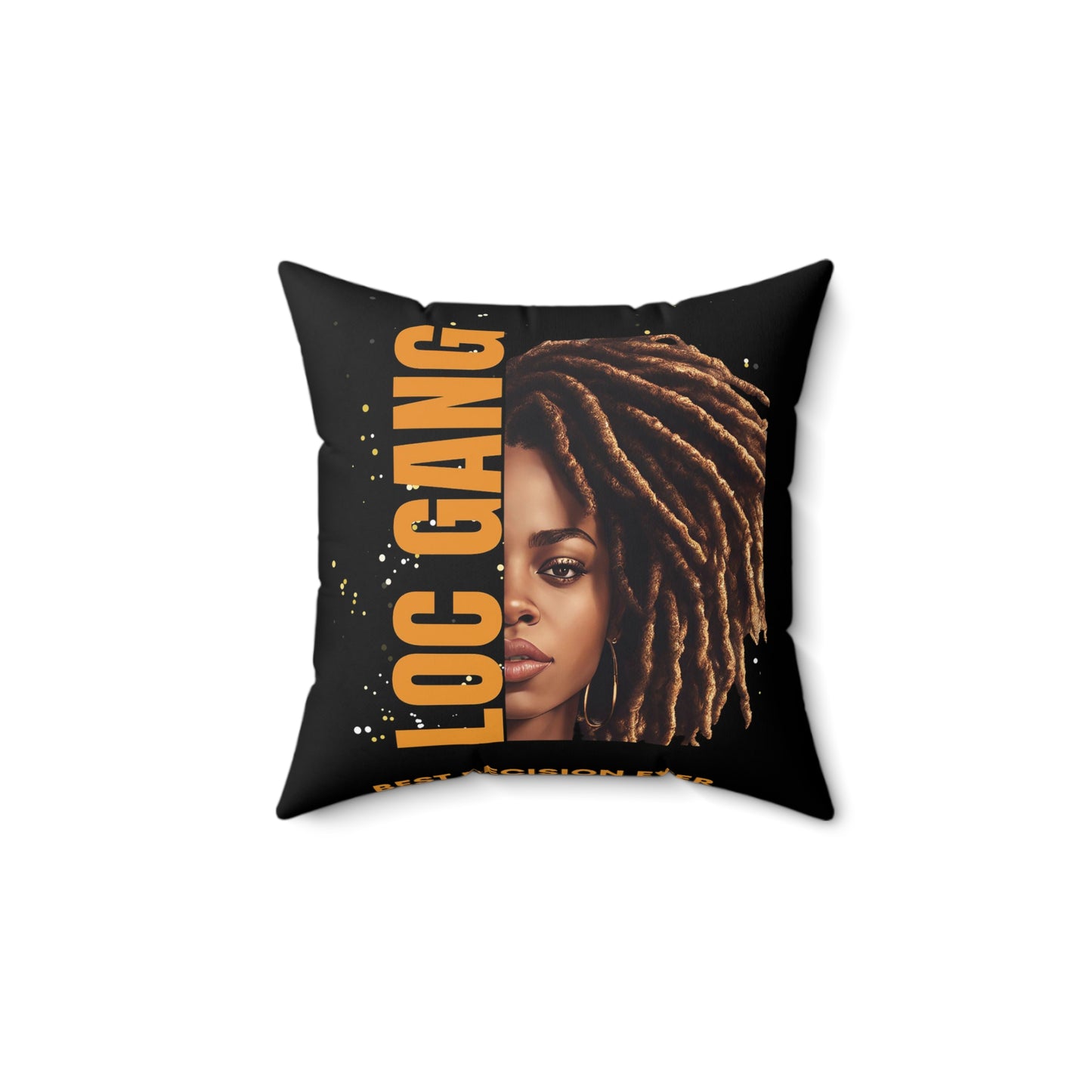Loc Gang Spun Polyester Square Pillow