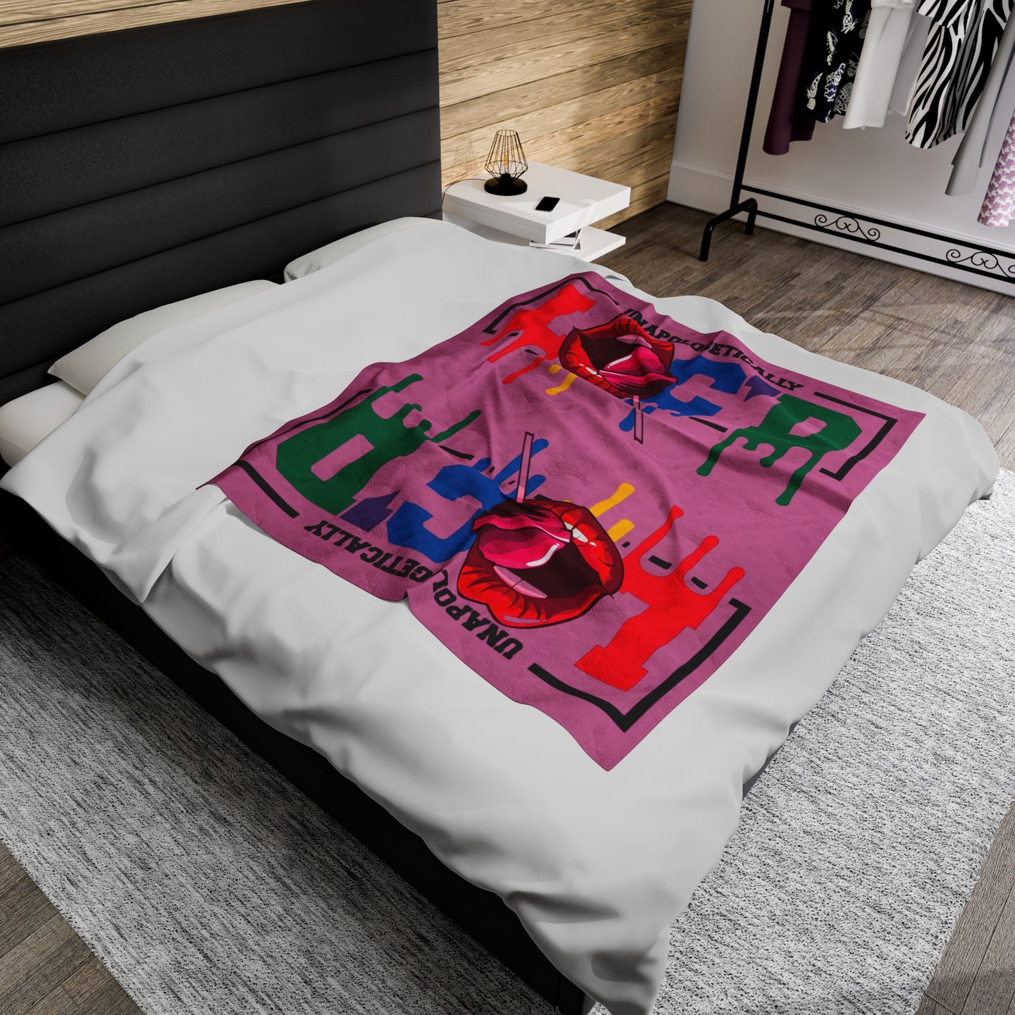 Loc'd Velveteen Plush Blanket