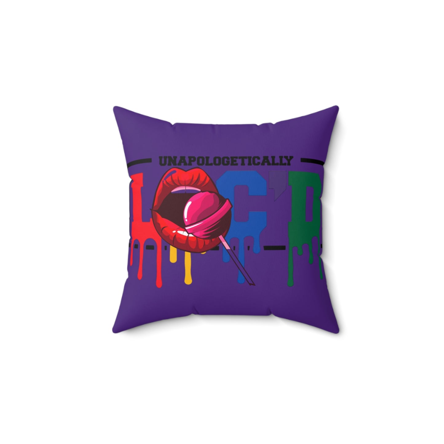 Loc'd Polyester Square Pillow
