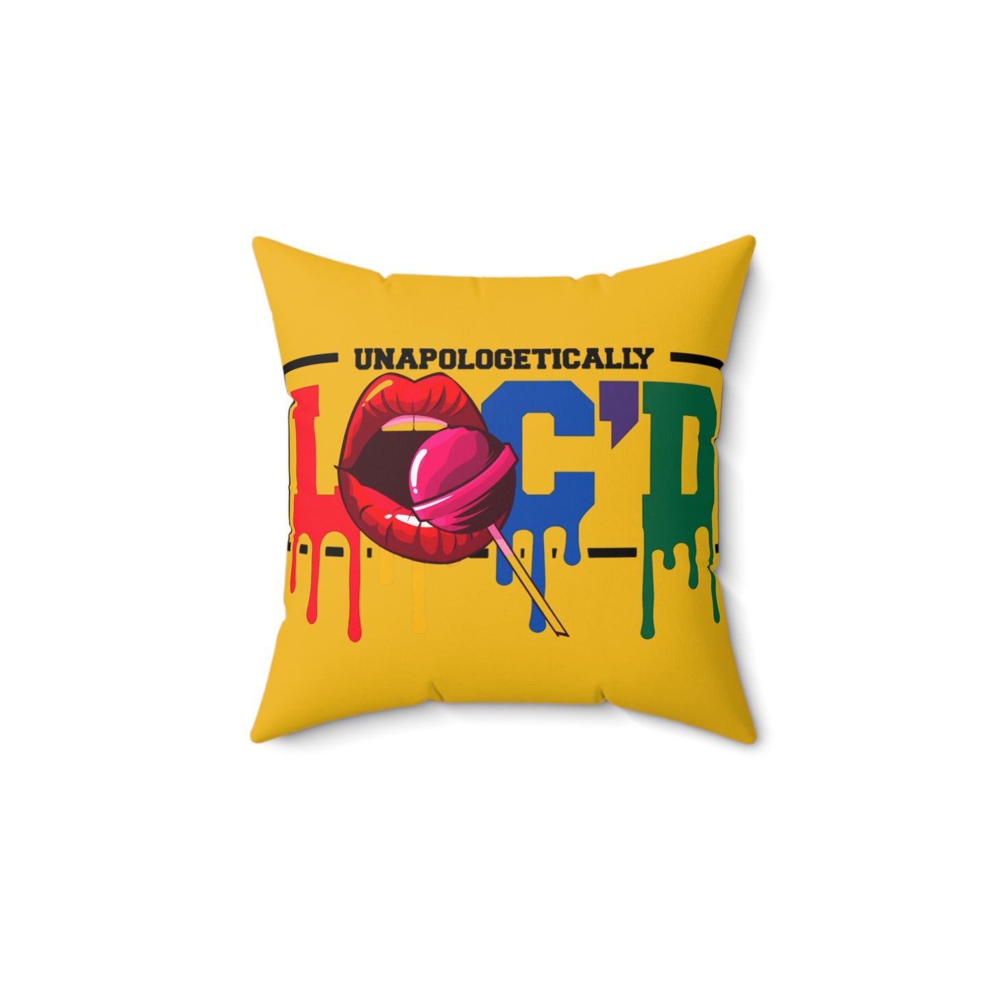 Loc'd Polyester Square Pillow