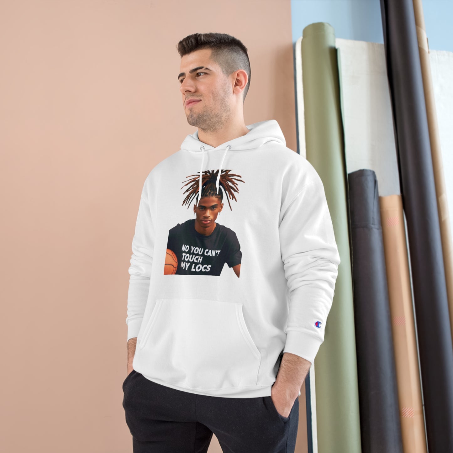 No you can't toch my Locs Champion Hoodie