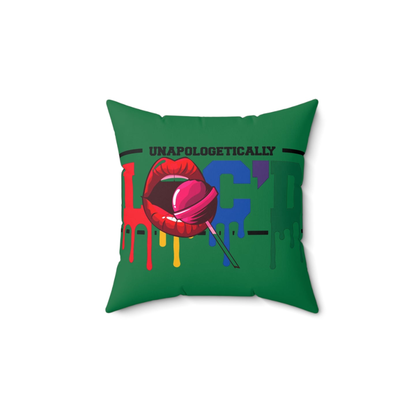 Loc'd Polyester Square Pillow