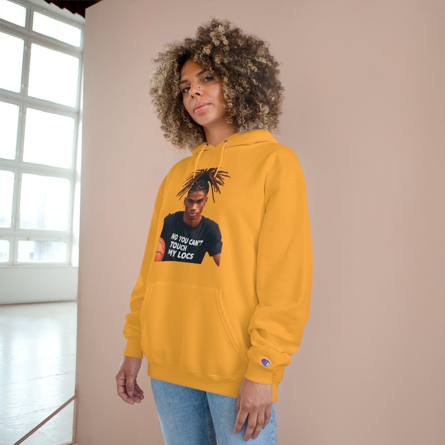 No you can't toch my Locs Champion Hoodie