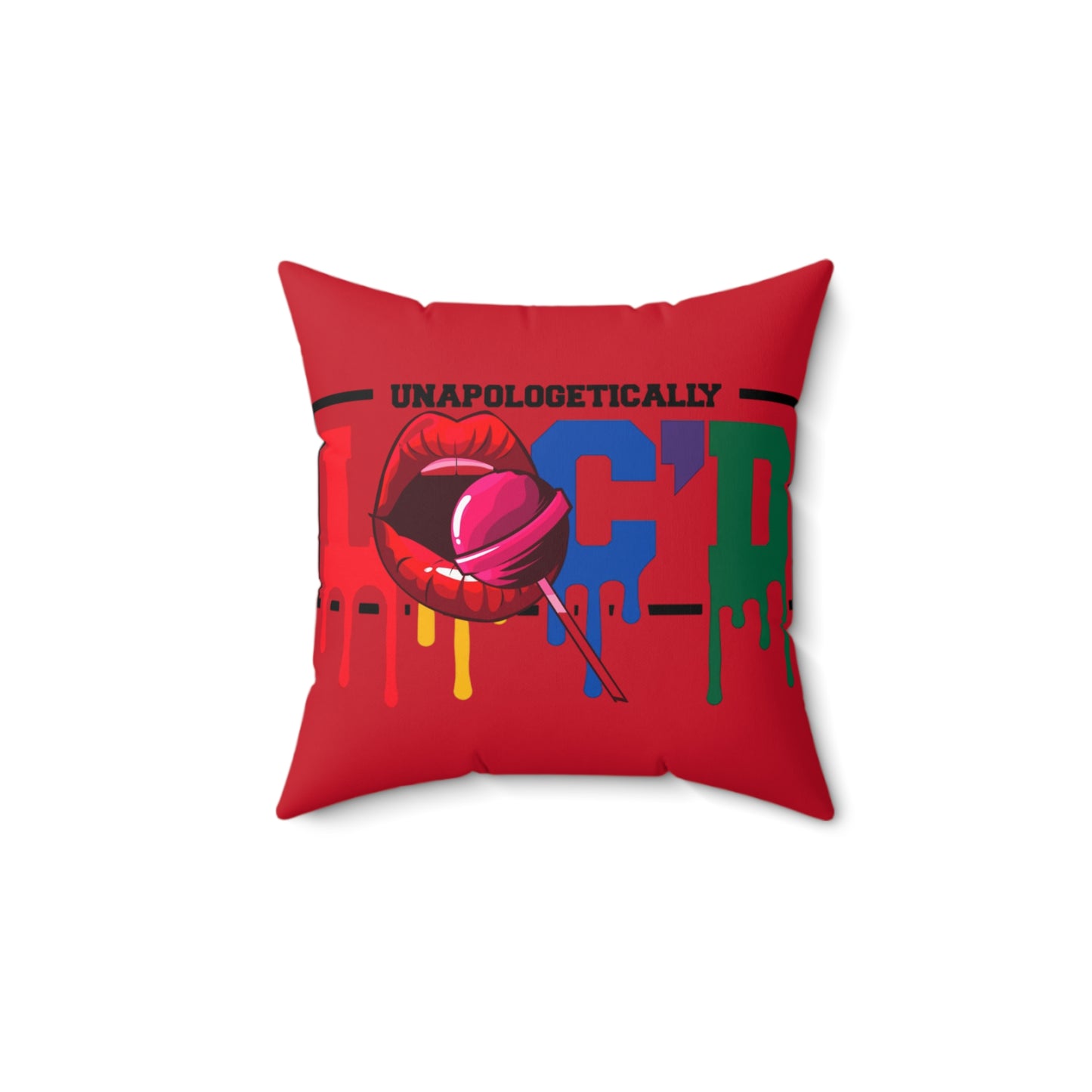 Loc'd Polyester Square Pillow