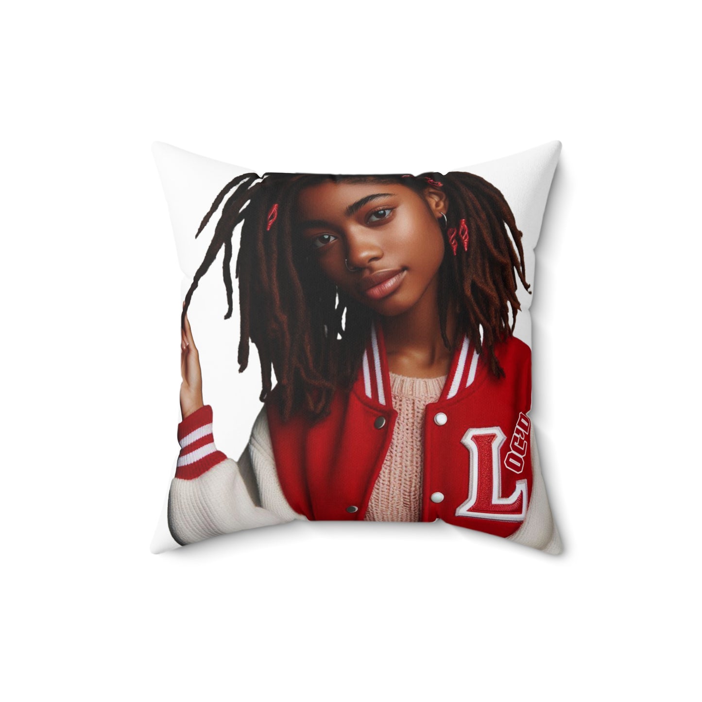 Loc'd Spun Polyester Square Pillow