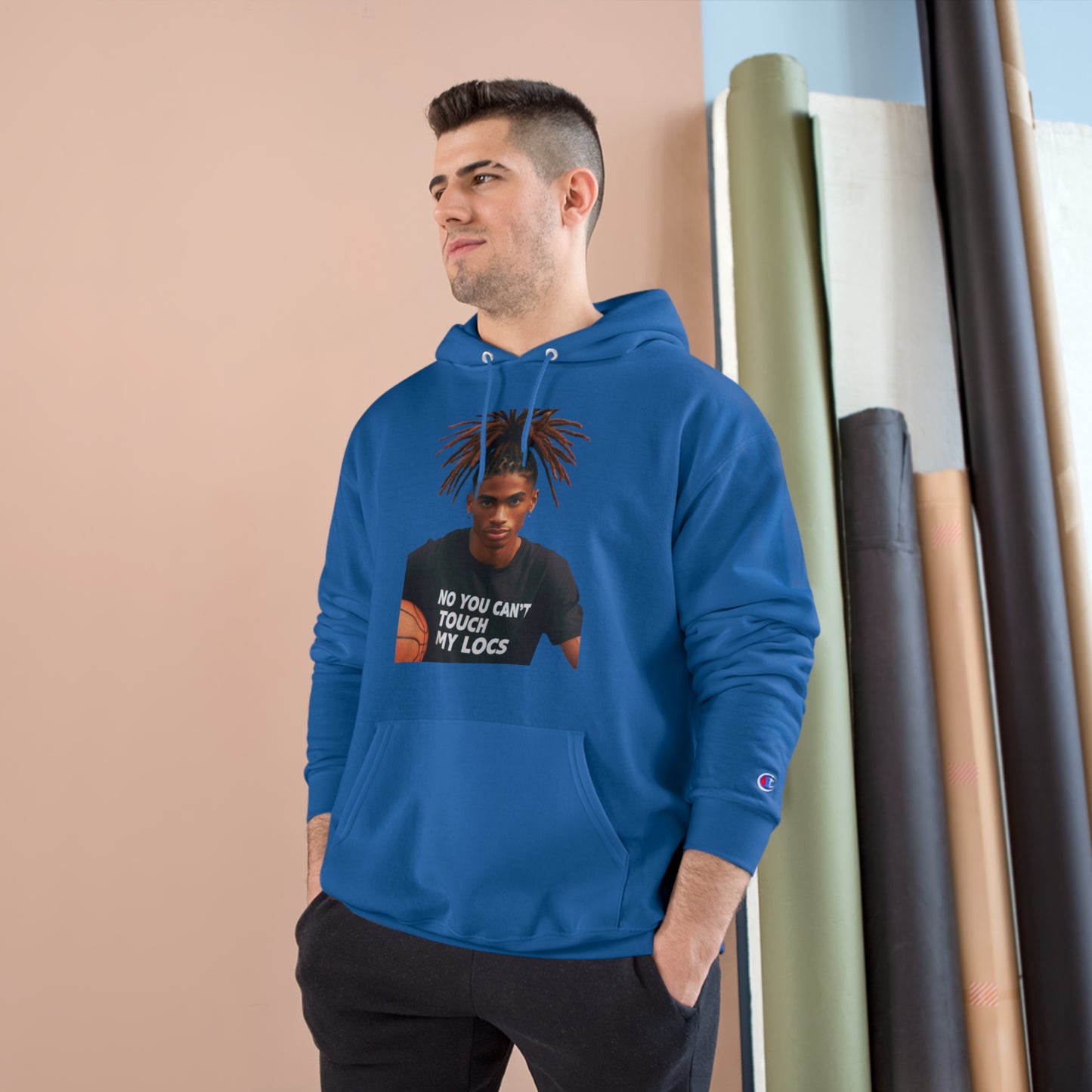 No you can't toch my Locs Champion Hoodie