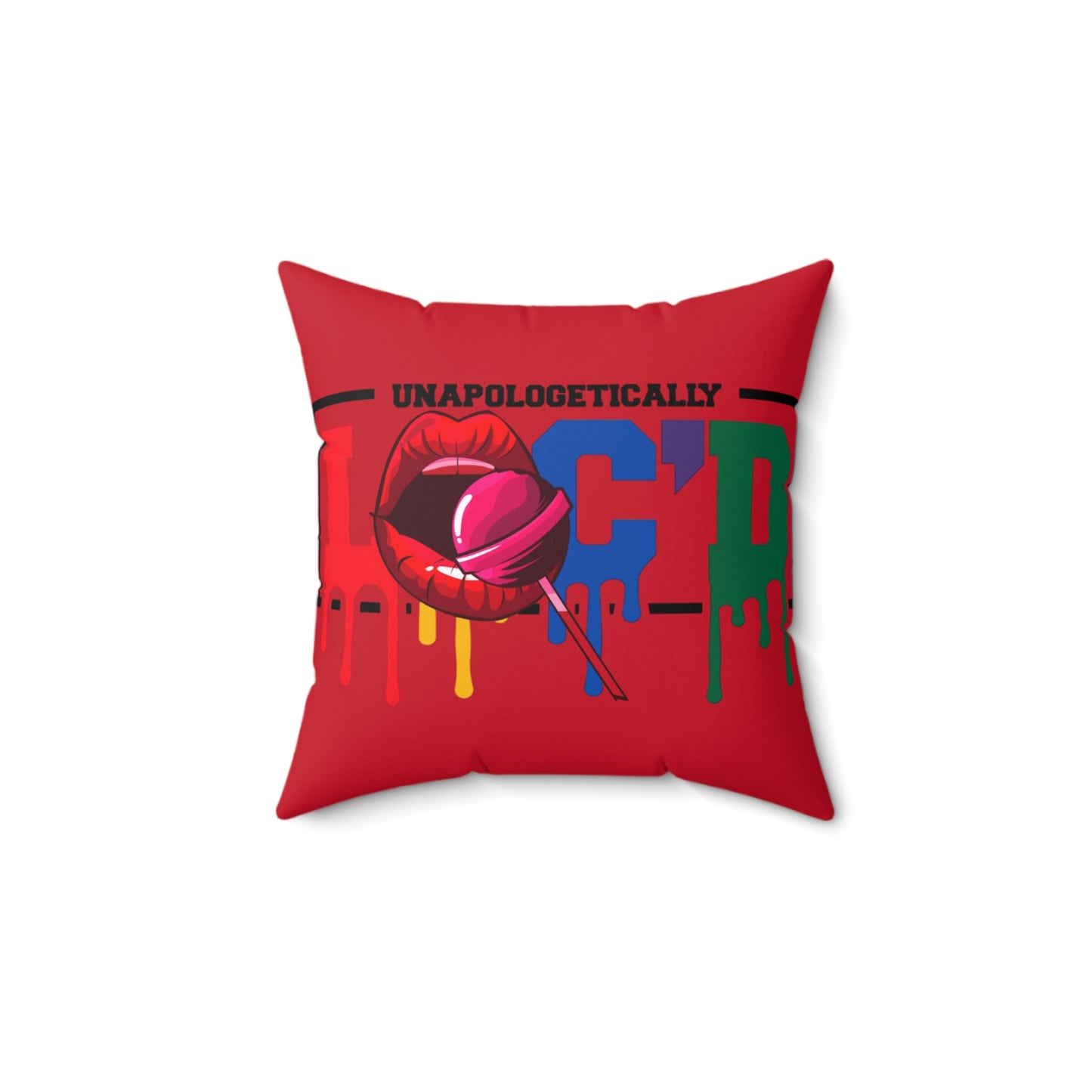 Loc'd Polyester Square Pillow