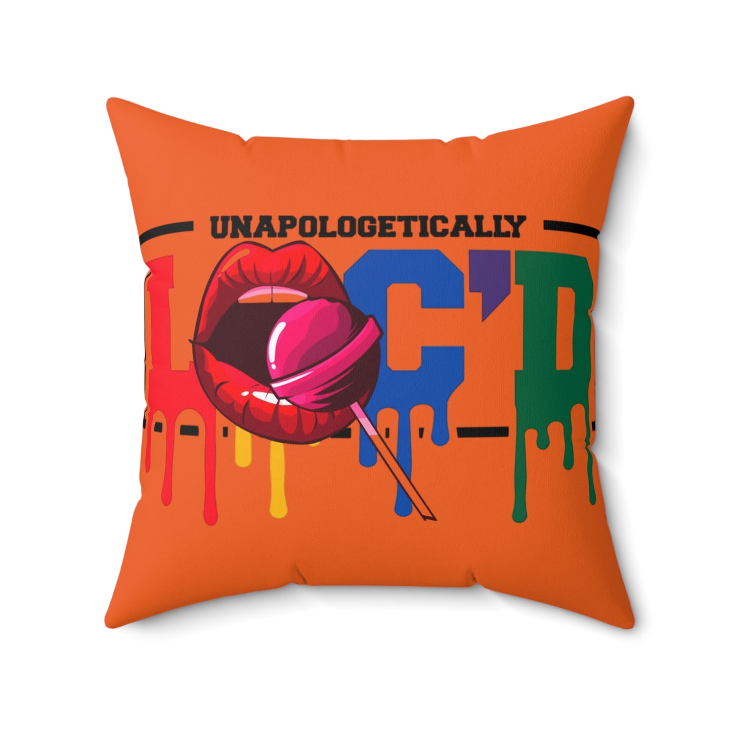 Loc'd Spun Polyester Square Pillow