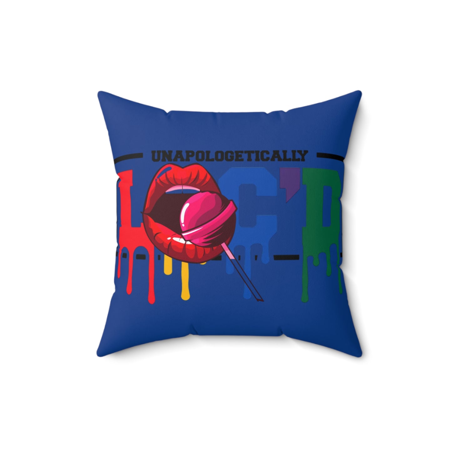 Loc'd Polyester Square Pillow