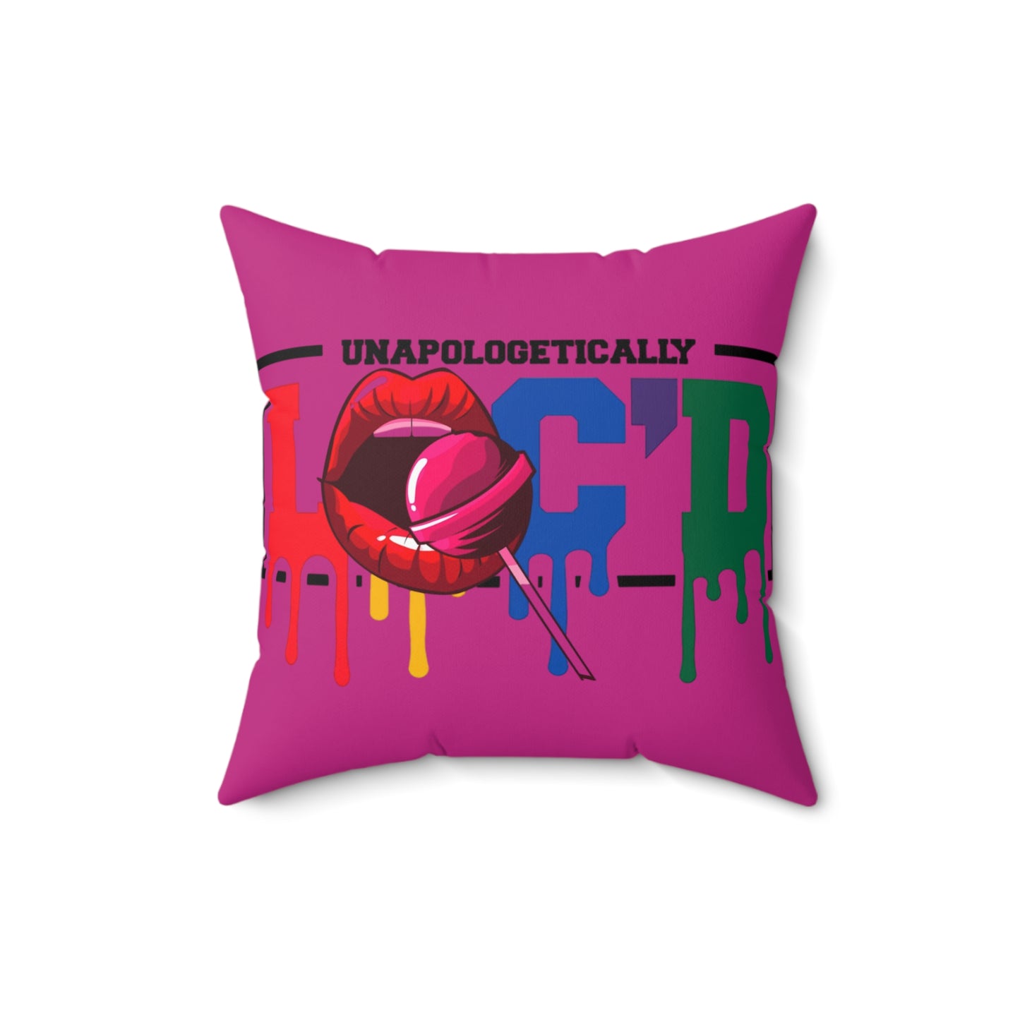 Loc'd Polyester Square Pillow