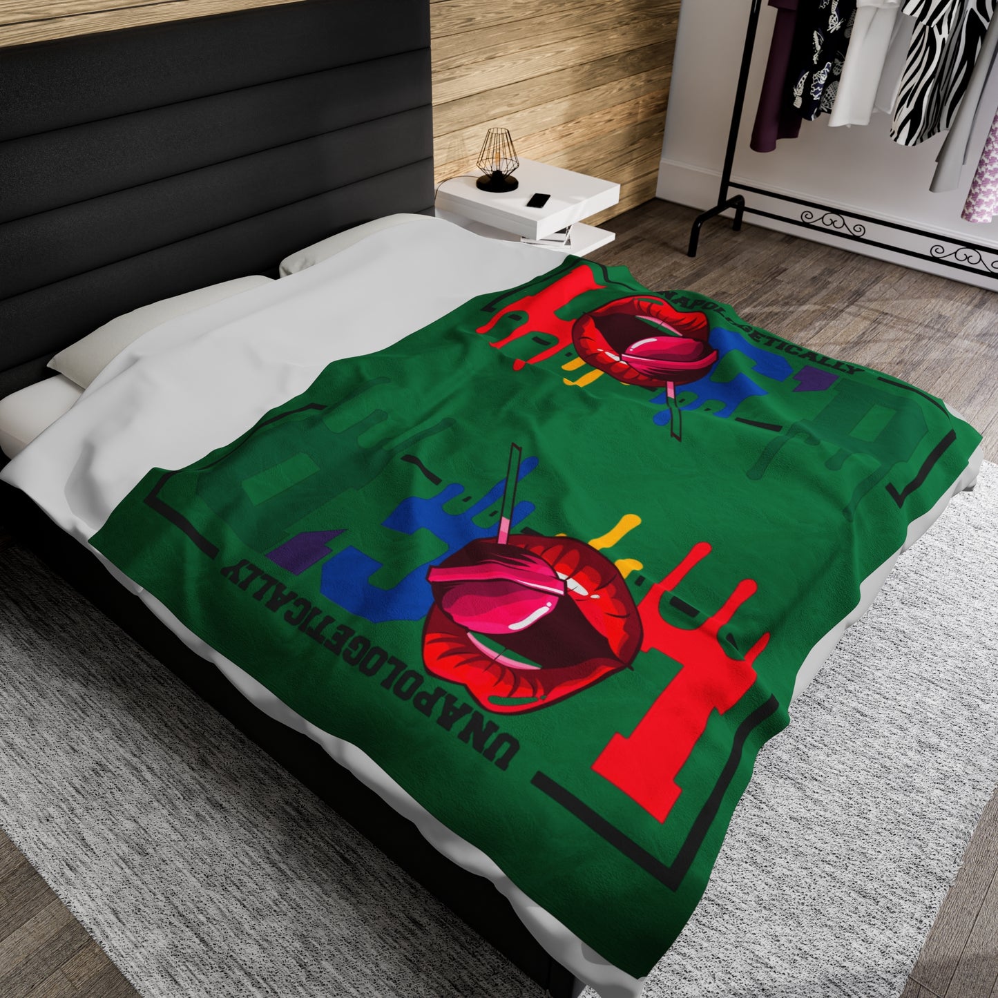 Loc'd Velveteen Plush Blanket