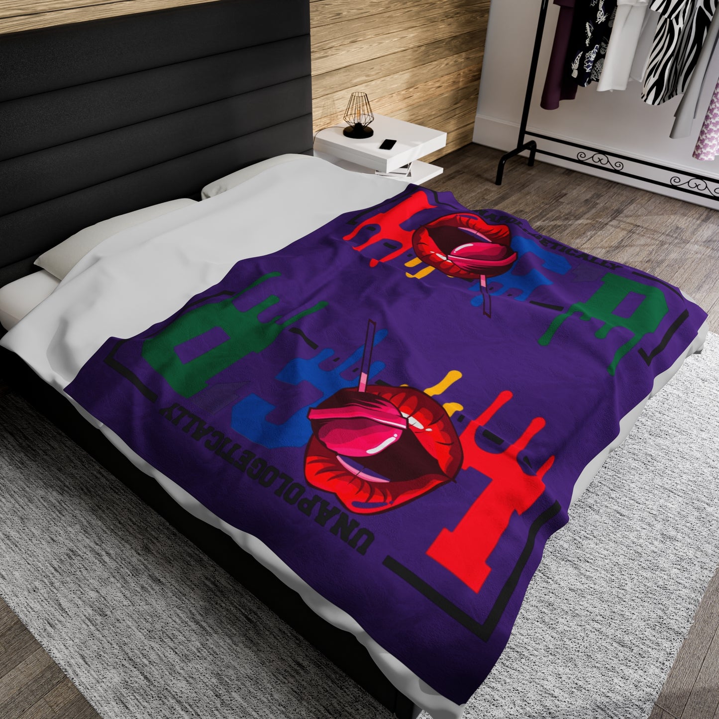 Loc'd Velveteen Plush Blanket