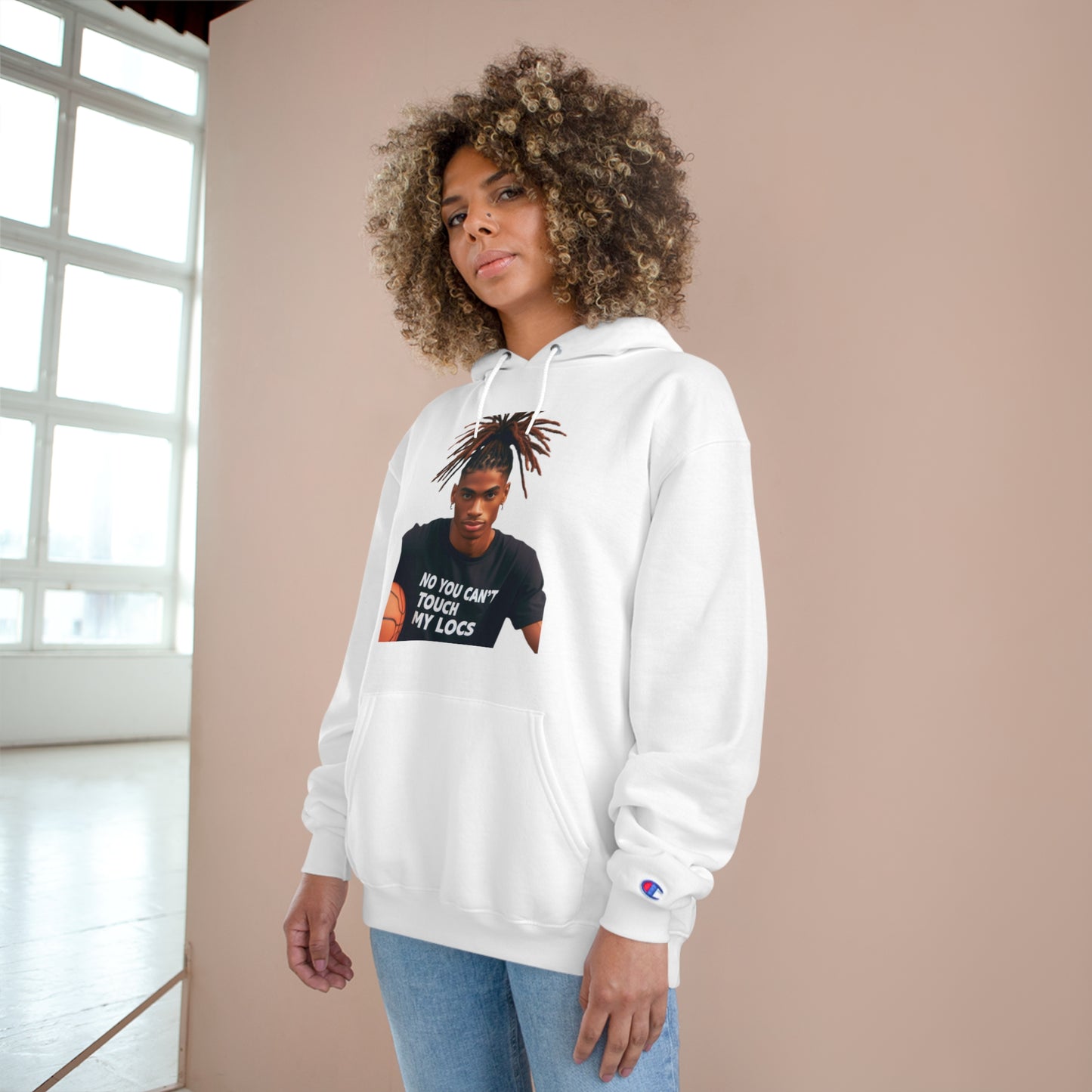 No you can't toch my Locs Champion Hoodie