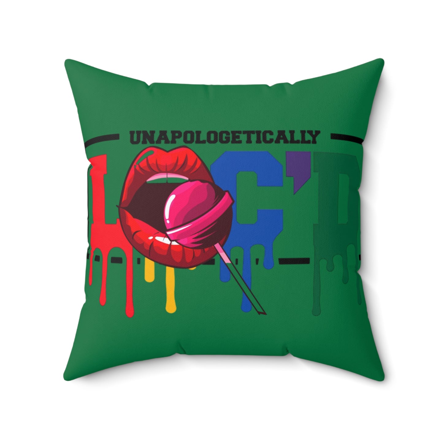 Loc'd Polyester Square Pillow