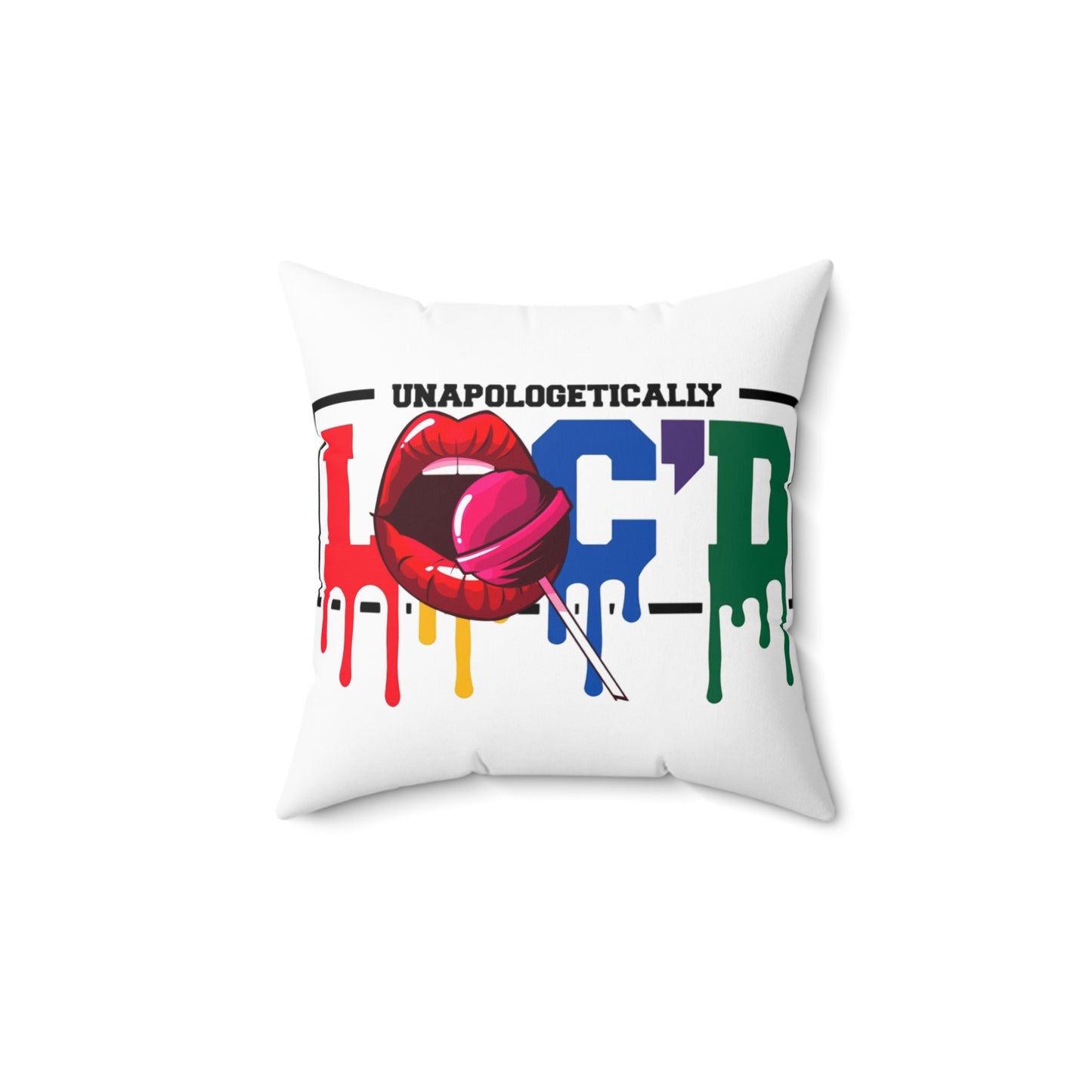 Loc'd Polyester Square Pillow