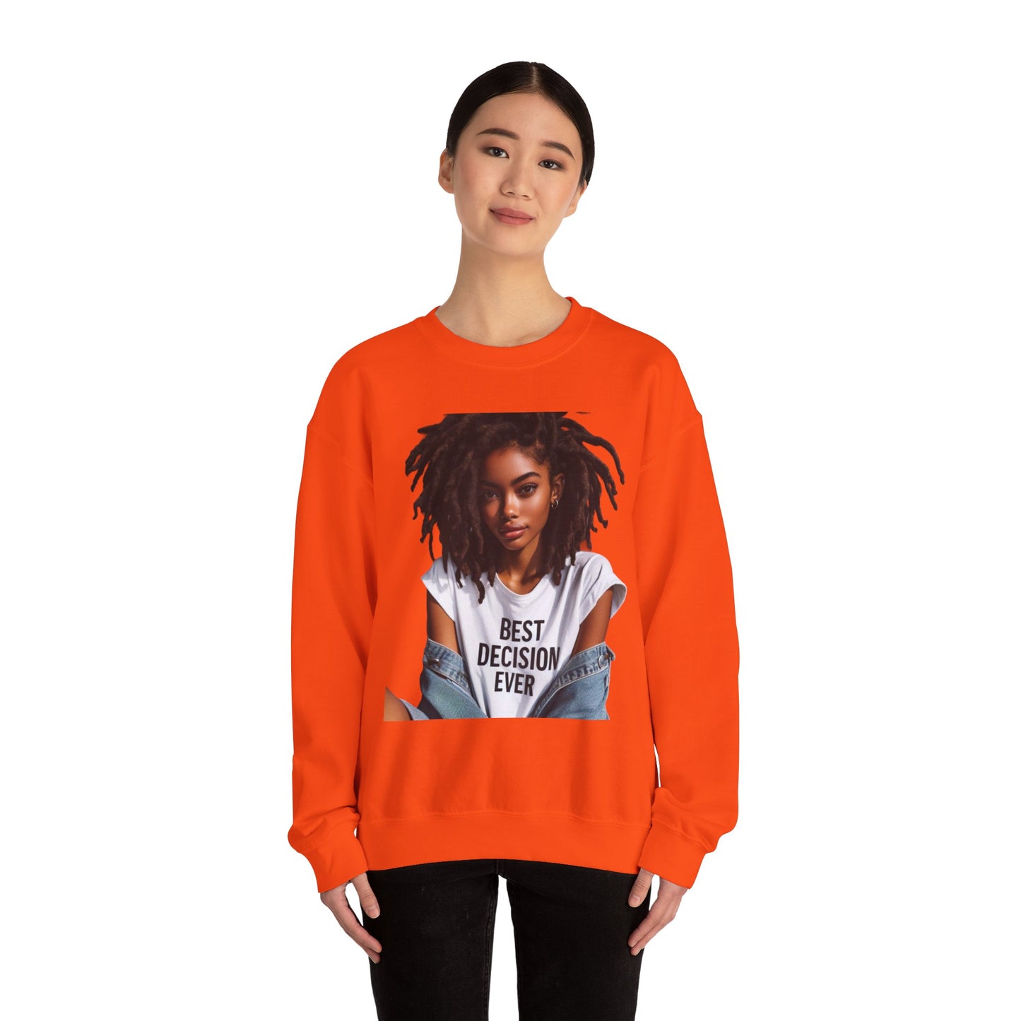 Loc Best Decision Ever Unisex Heavy Blend™ Crewneck Sweatshirt