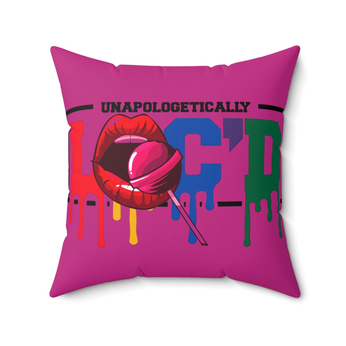 Loc'd Polyester Square Pillow