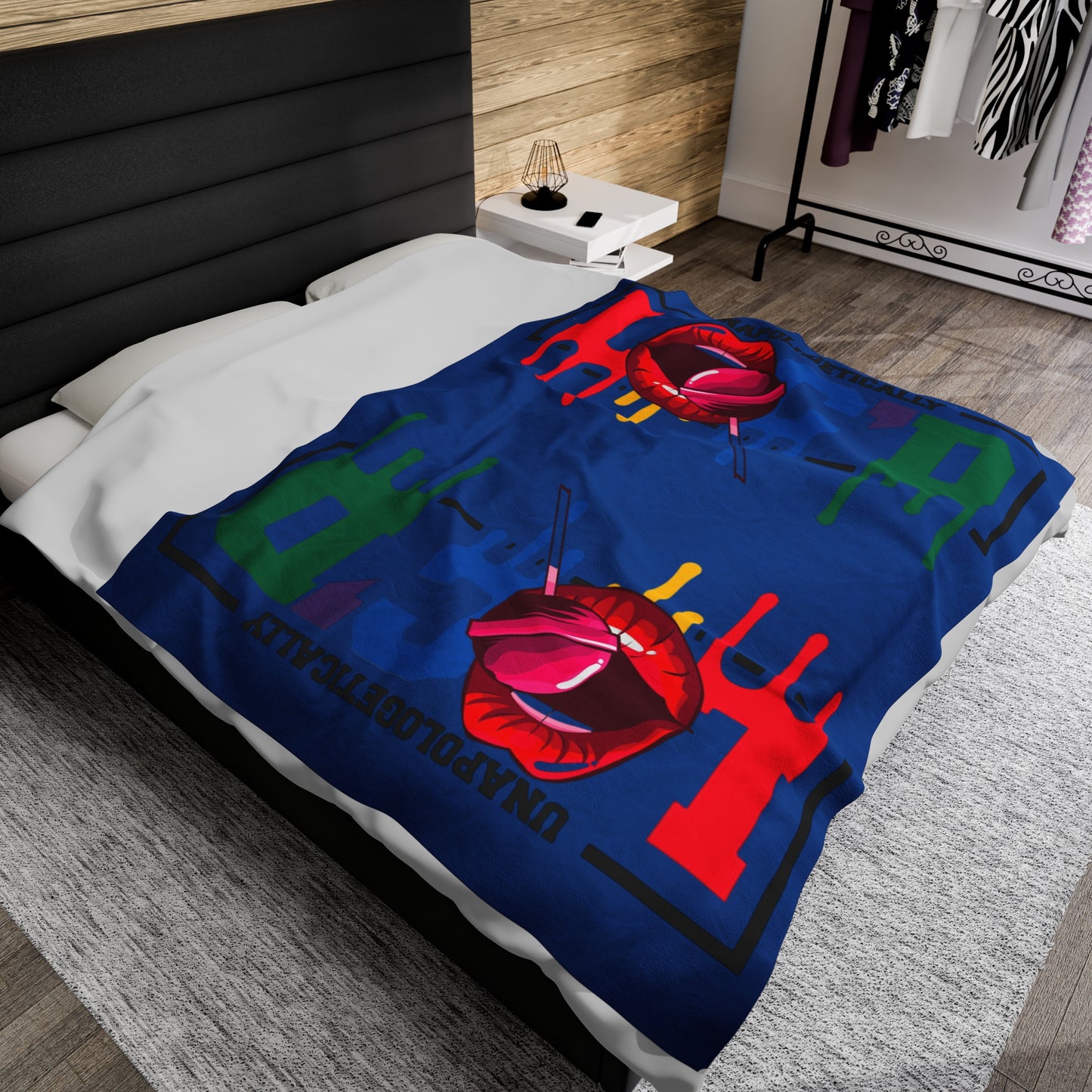 Loc'd Velveteen Plush Blanket