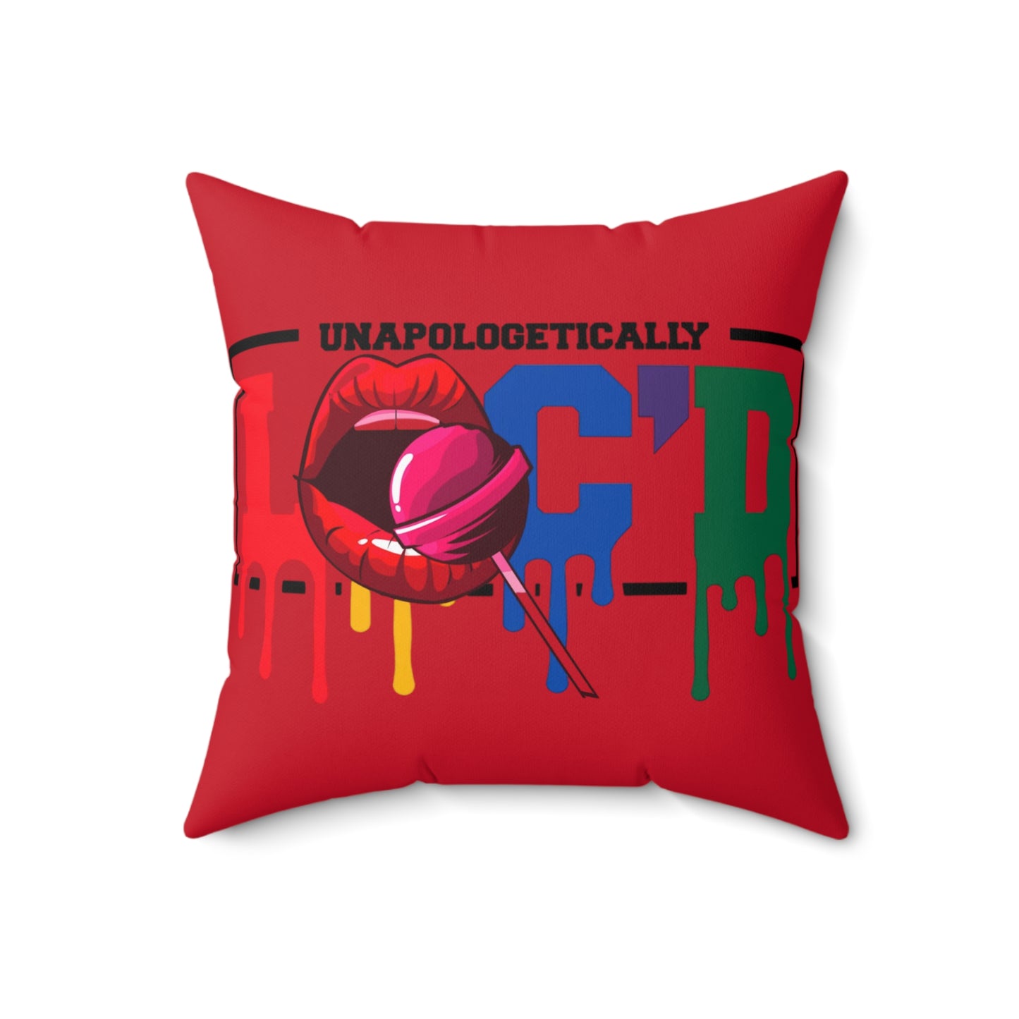 Loc'd Polyester Square Pillow