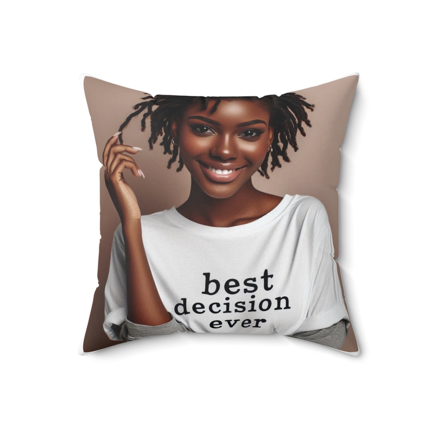 Loc'd Spun Polyester Square Pillow
