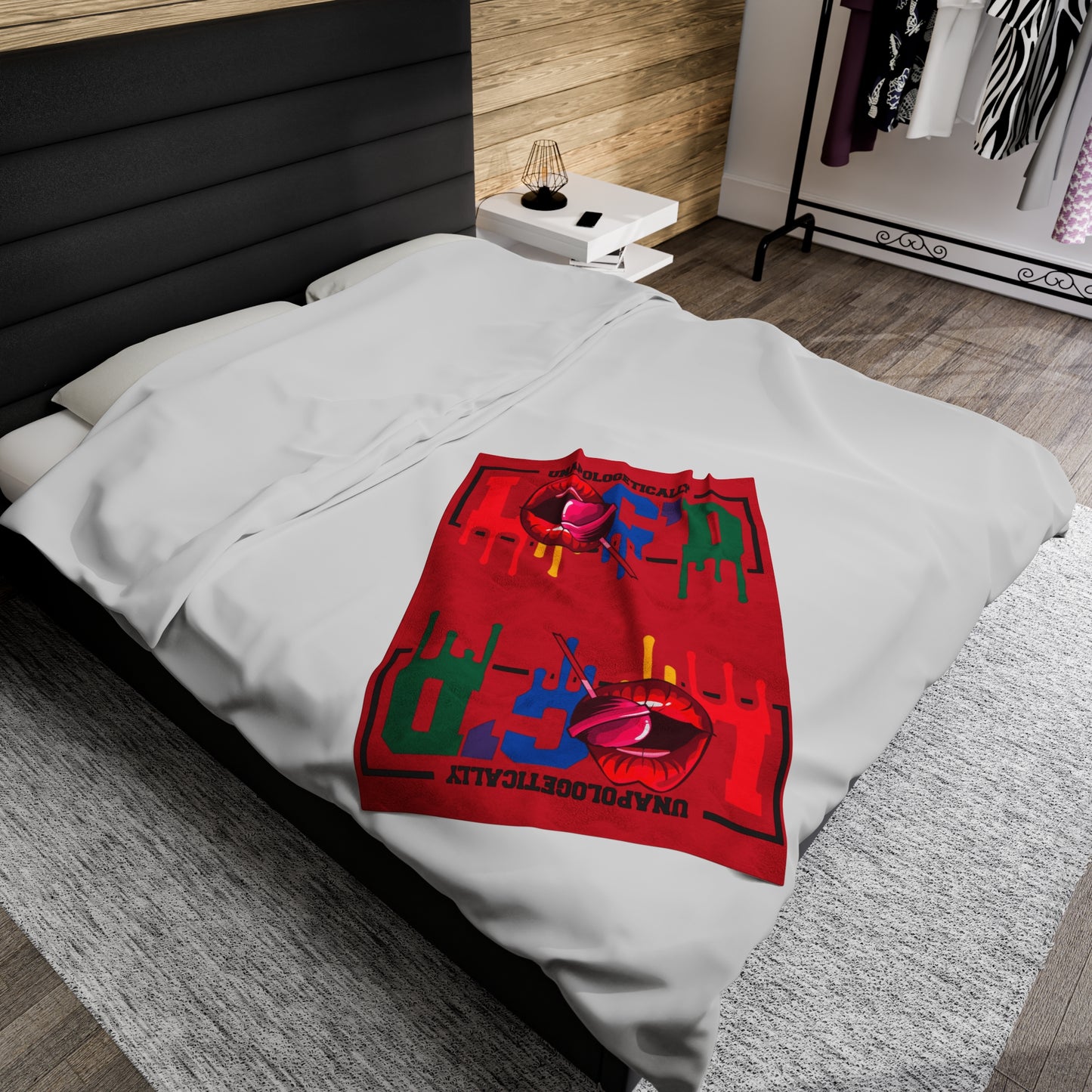 Loc'd Velveteen Plush Blanket
