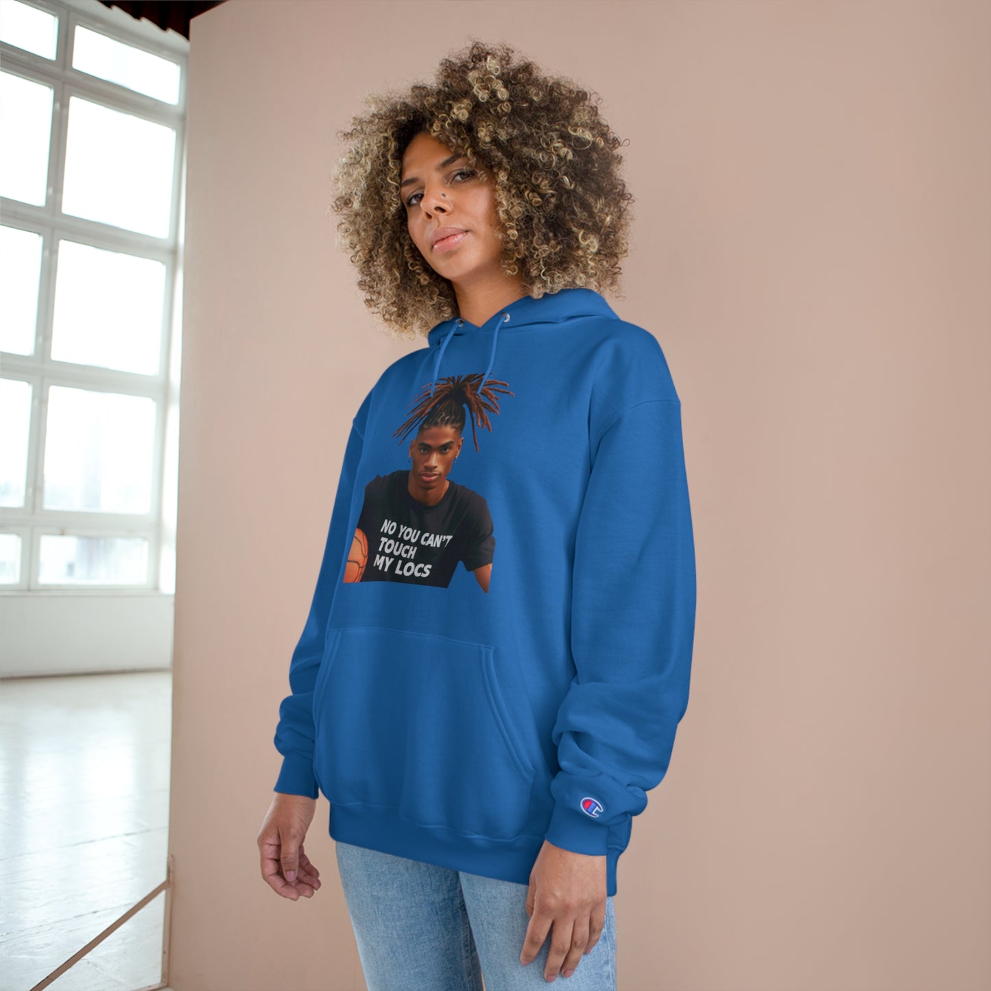 No you can't toch my Locs Champion Hoodie