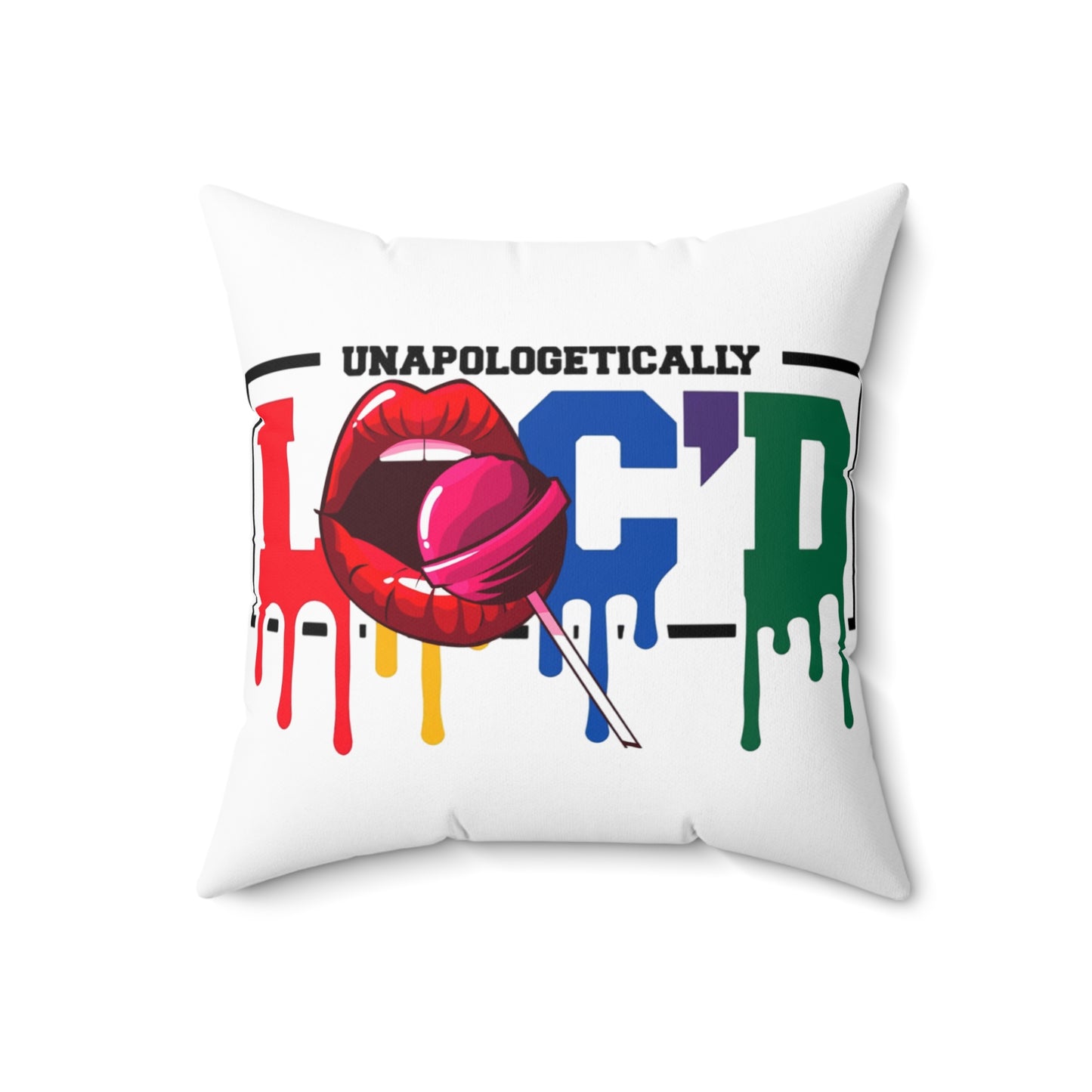 Loc'd Polyester Square Pillow