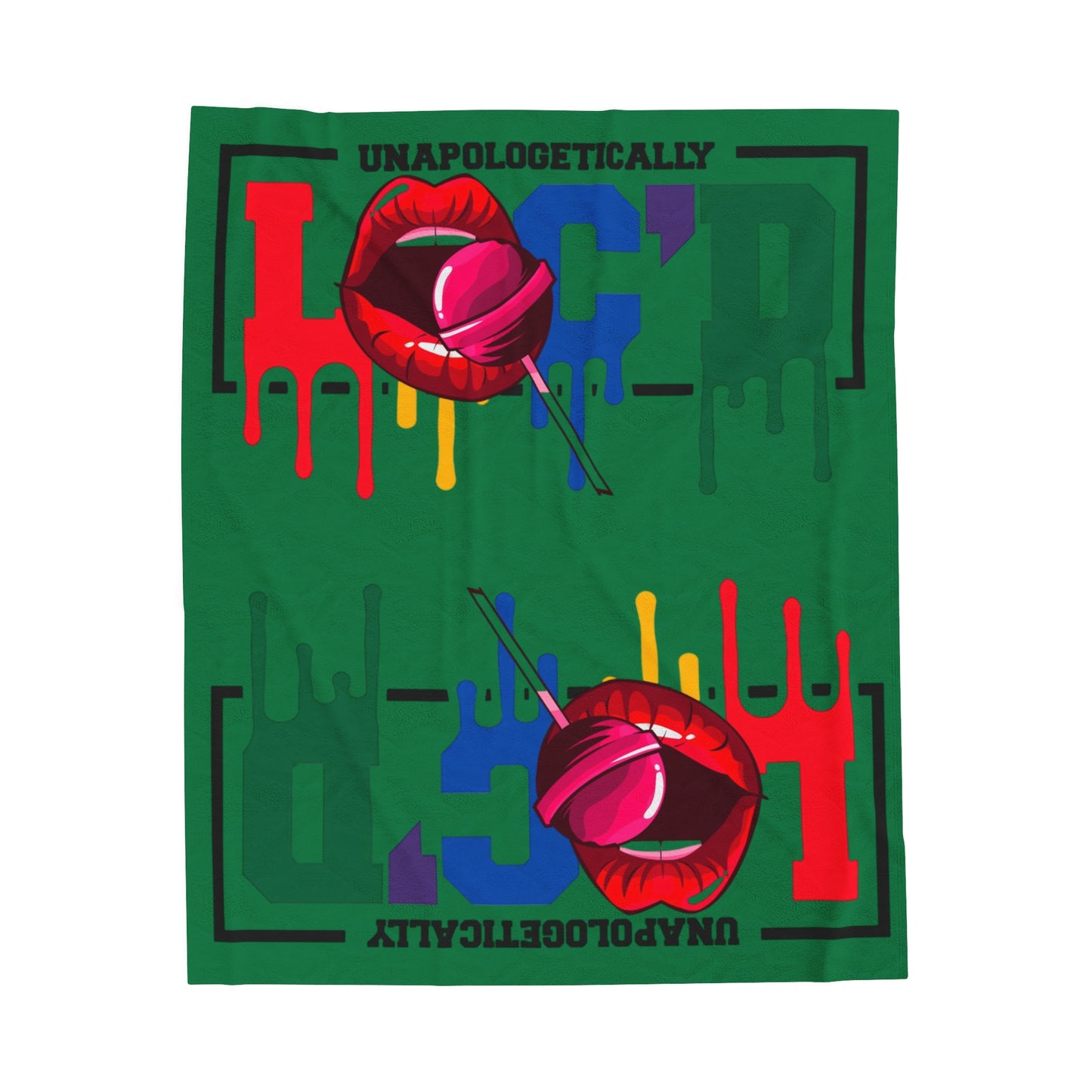 Loc'd Velveteen Plush Blanket