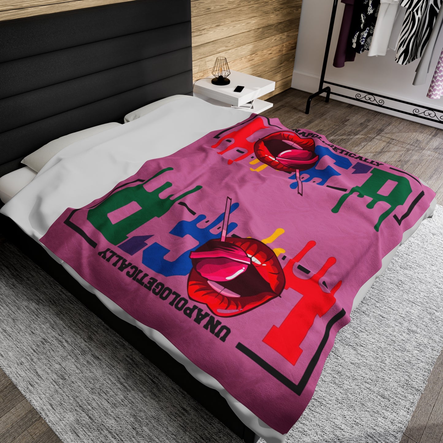 Loc'd Velveteen Plush Blanket