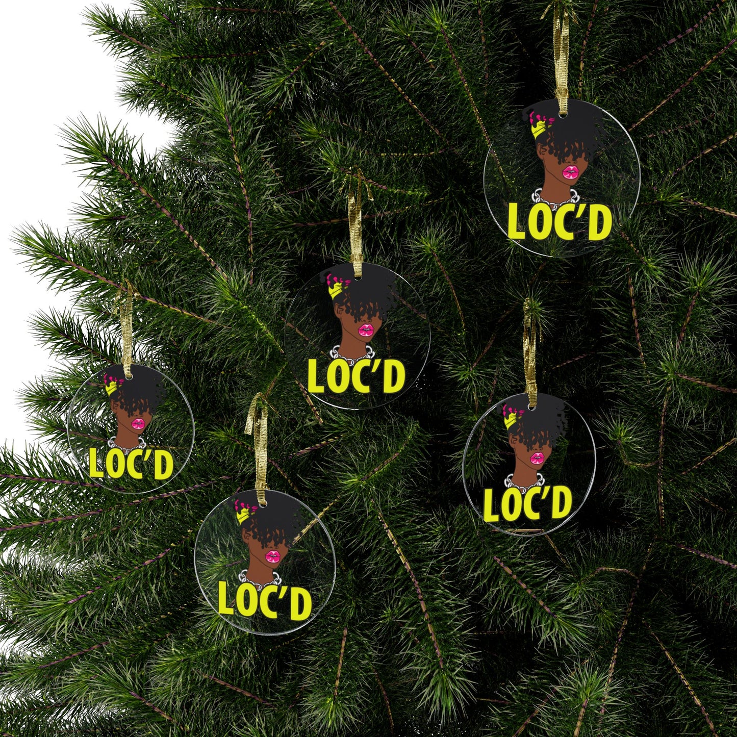 Loc’d Acrylic Ornaments
