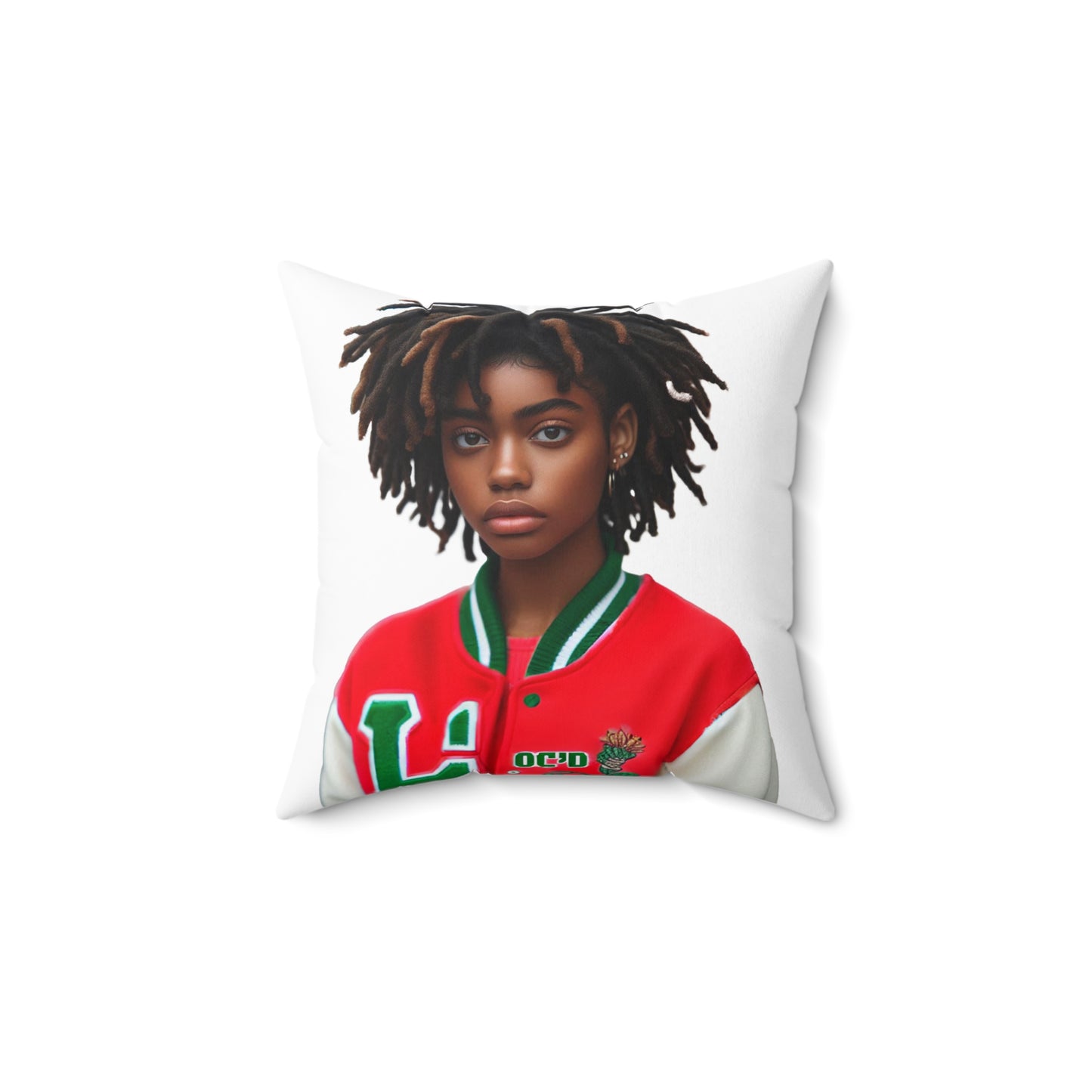 Loc'd Spun Polyester Square Pillow