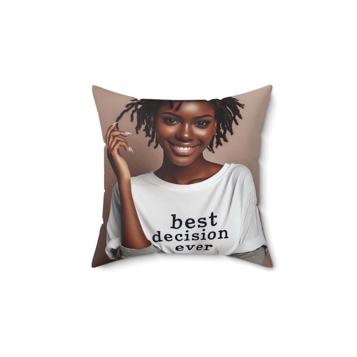 Loc'd Spun Polyester Square Pillow