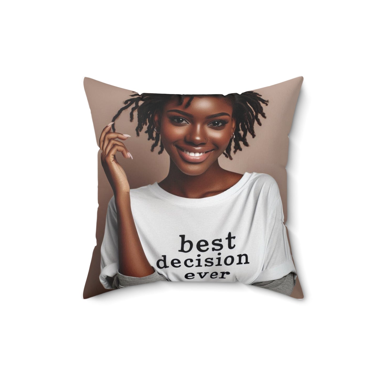 Loc'd Spun Polyester Square Pillow