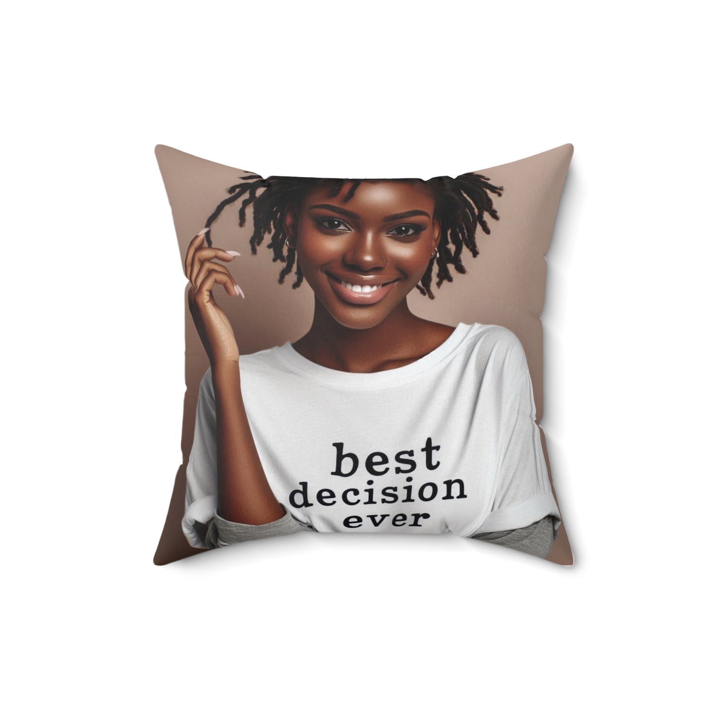 Loc'd Spun Polyester Square Pillow