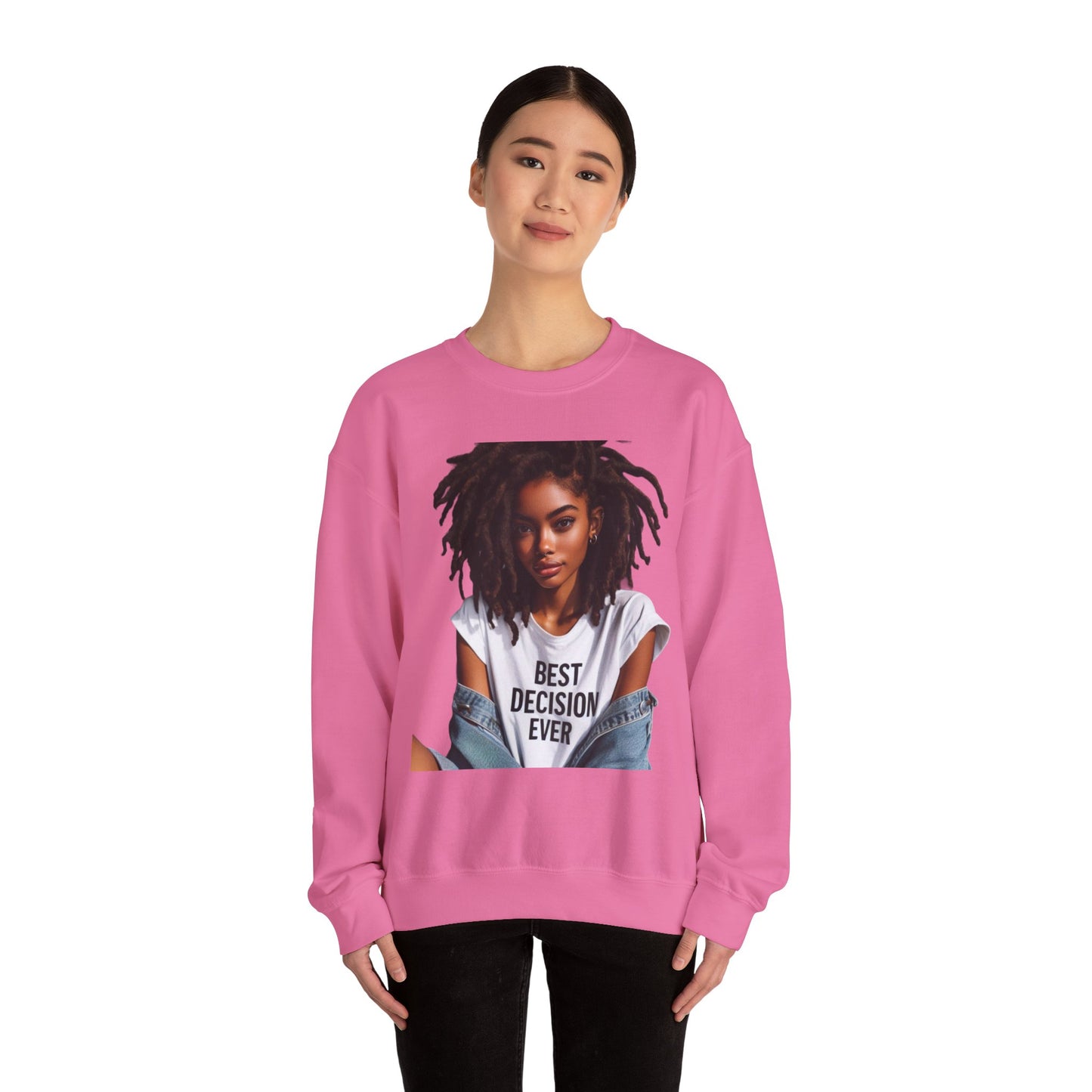 Loc Best Decision Ever Unisex Heavy Blend™ Crewneck Sweatshirt