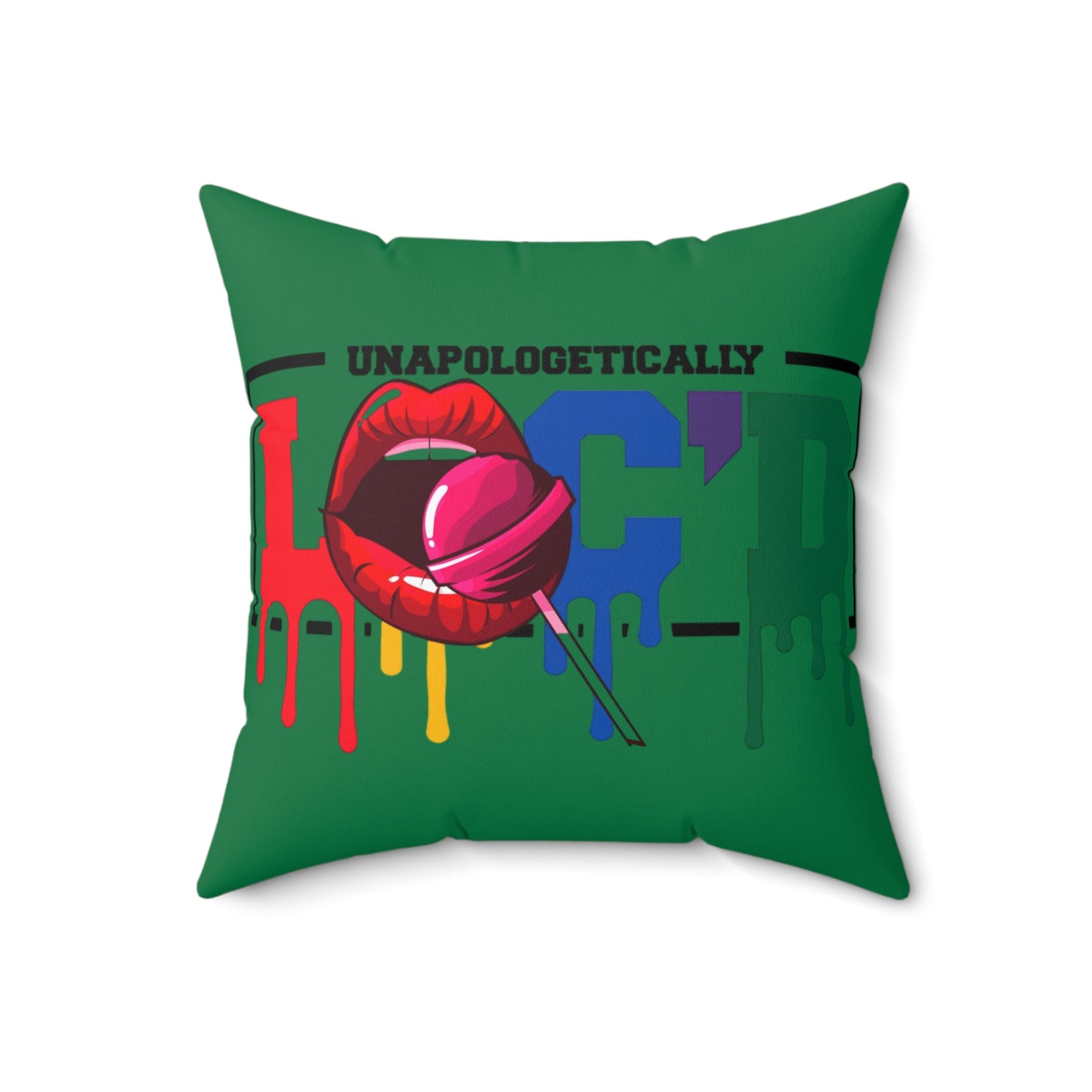 Loc'd Polyester Square Pillow