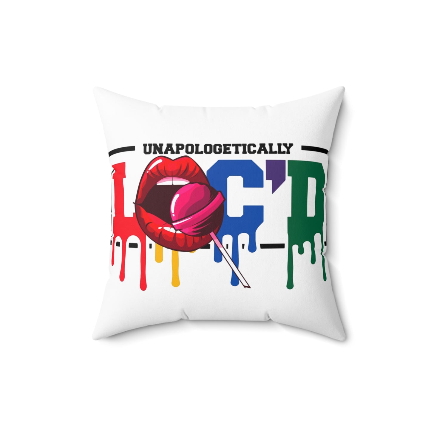 Loc'd Polyester Square Pillow