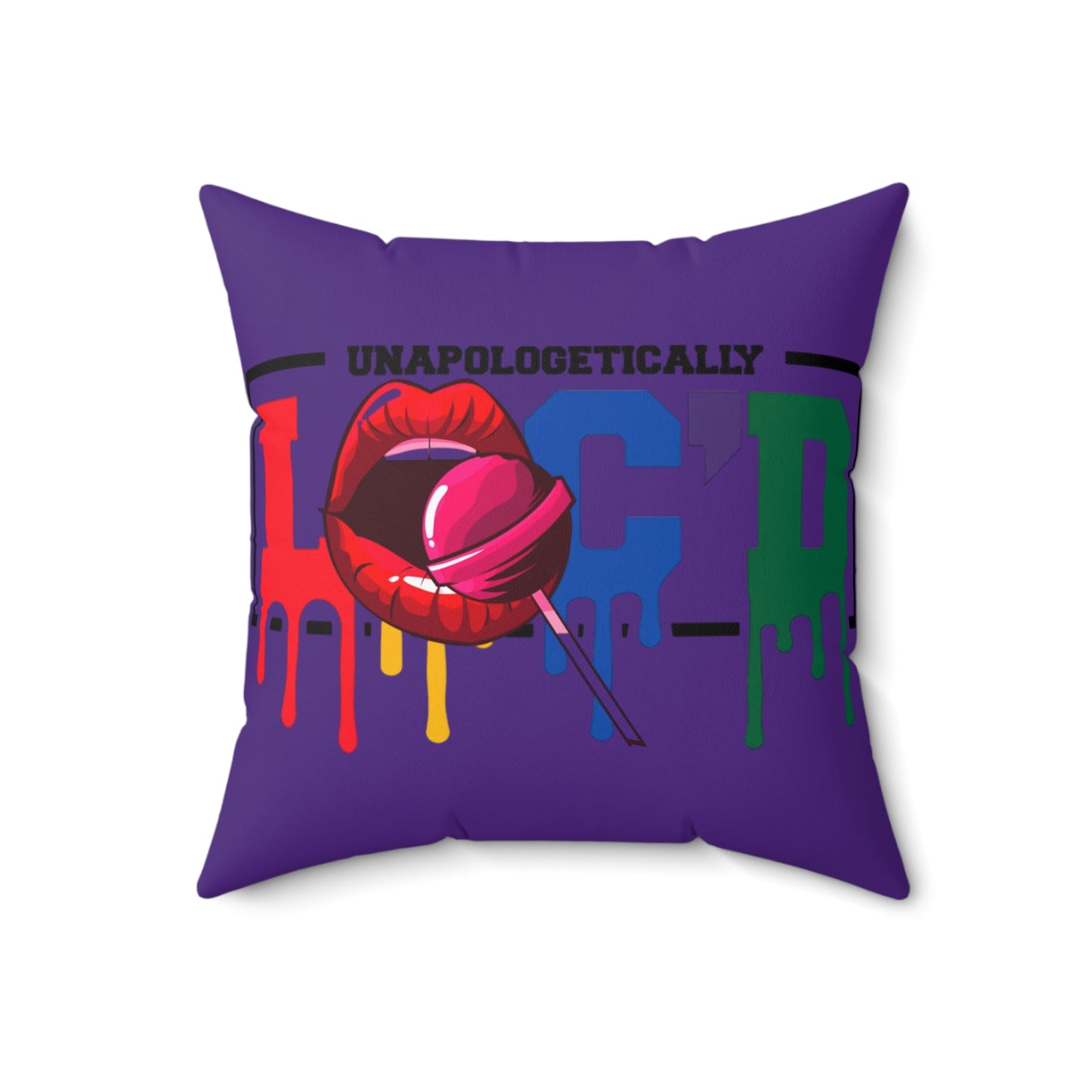 Loc'd Polyester Square Pillow