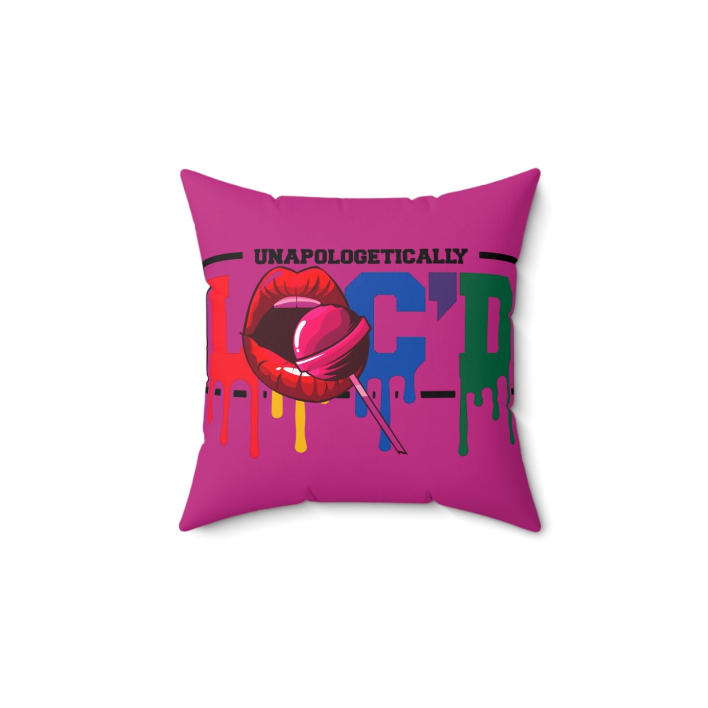 Loc'd Polyester Square Pillow