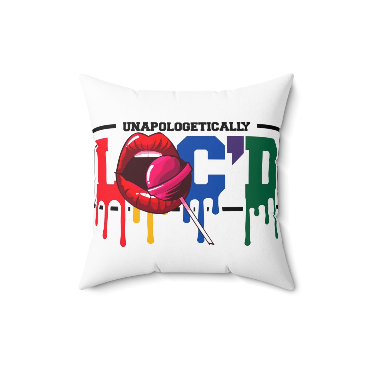 Loc'd Polyester Square Pillow
