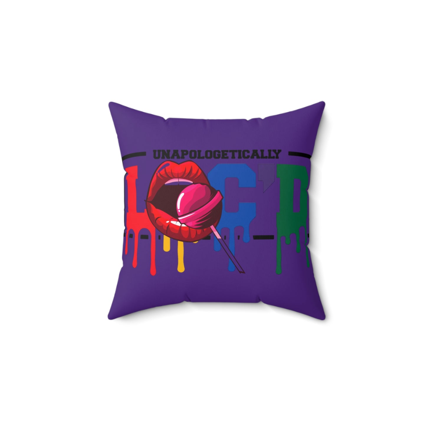 Loc'd Polyester Square Pillow