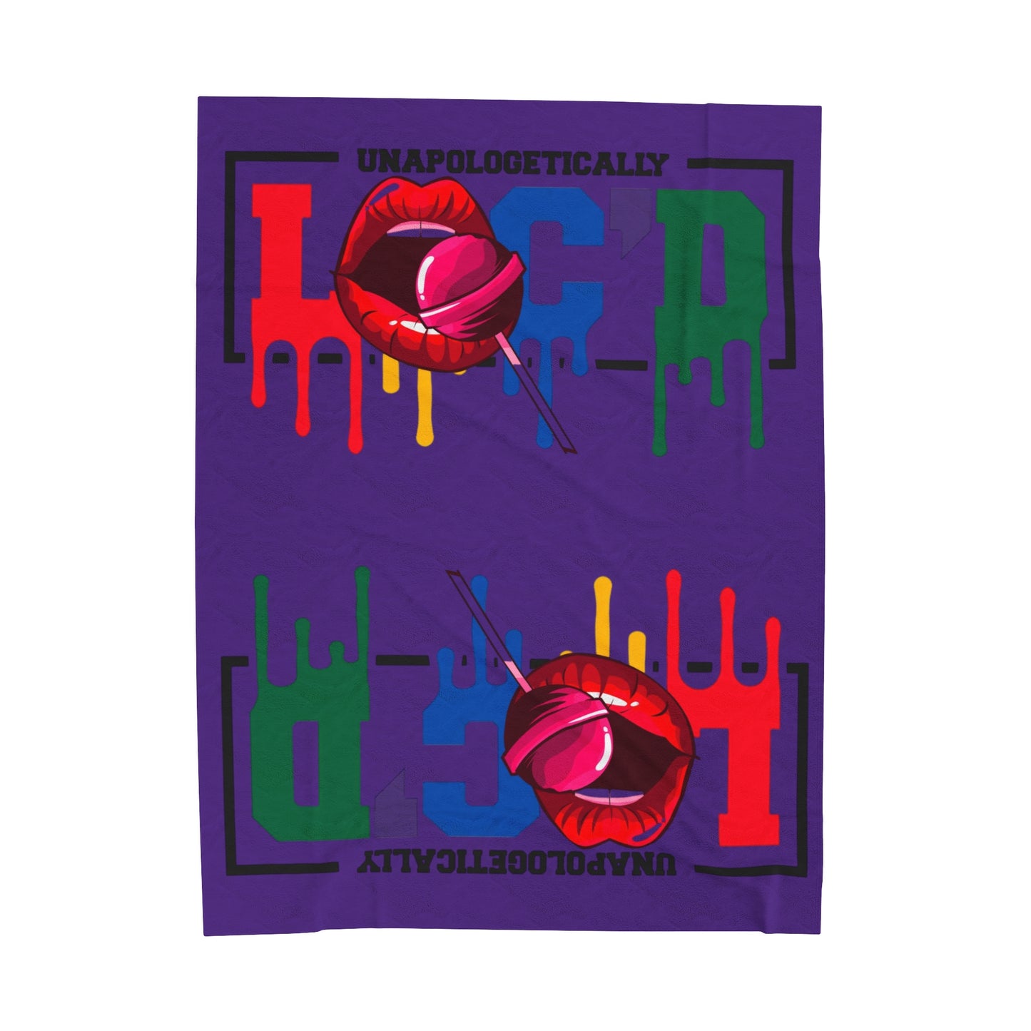 Loc'd Velveteen Plush Blanket