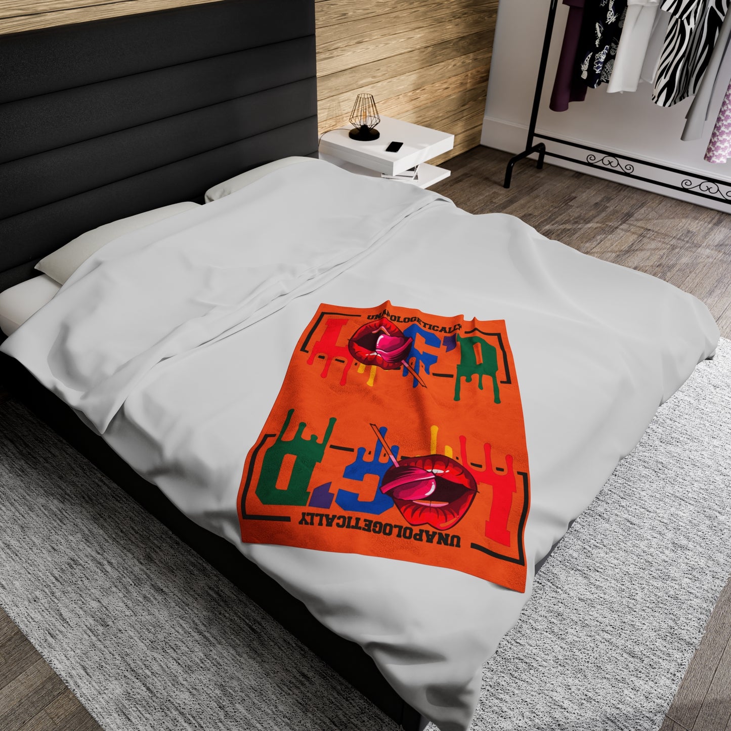 Loc'd Velveteen Plush Blanket
