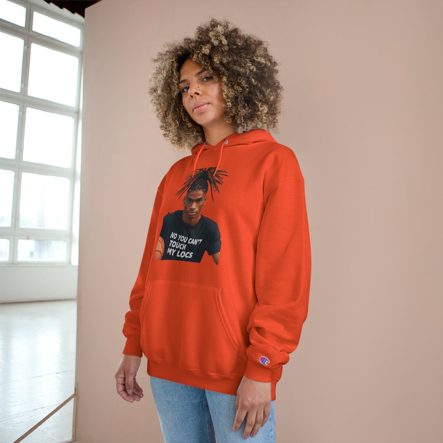 No you can't toch my Locs Champion Hoodie