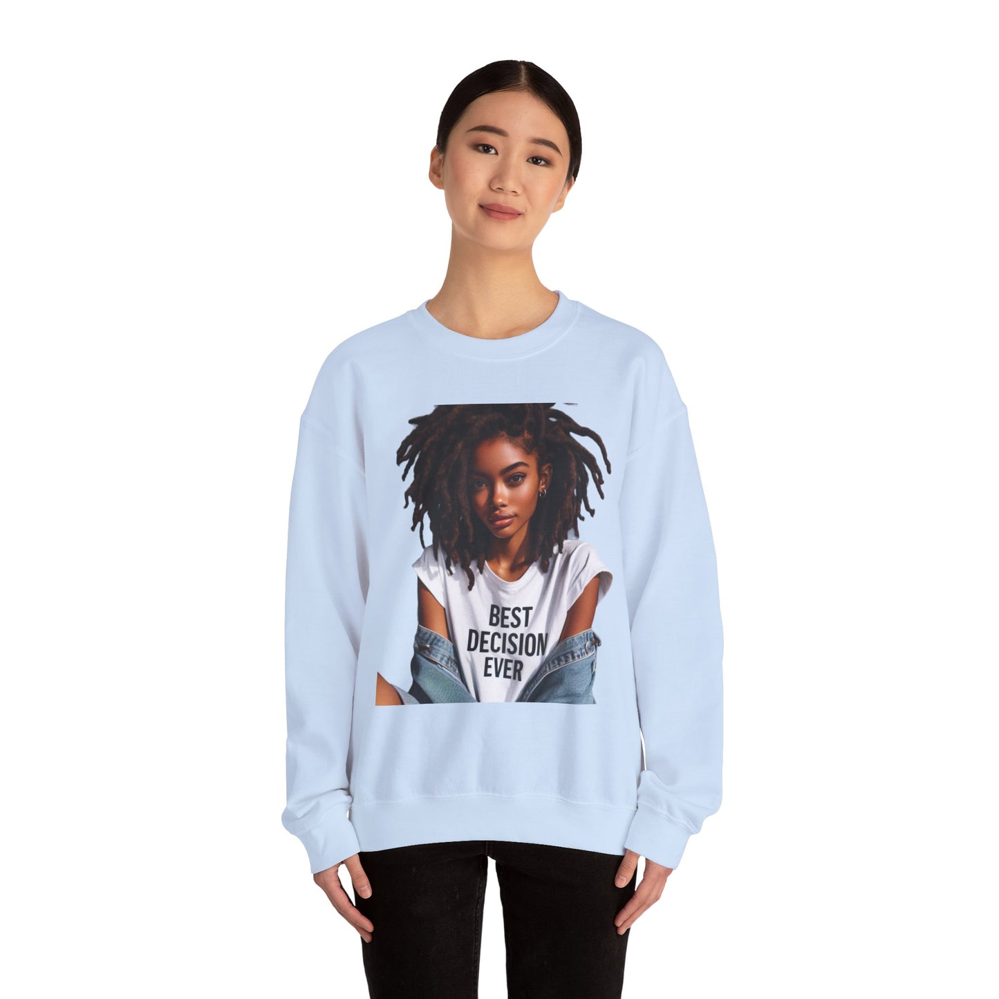 Loc Best Decision Ever Unisex Heavy Blend™ Crewneck Sweatshirt