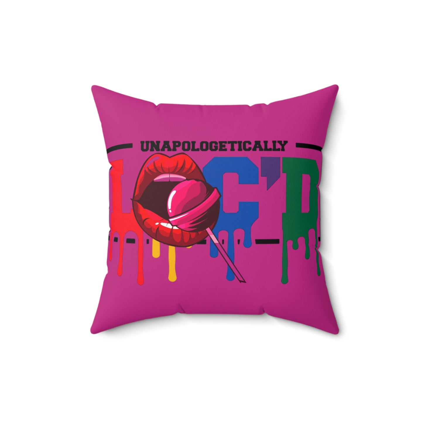 Loc'd Polyester Square Pillow