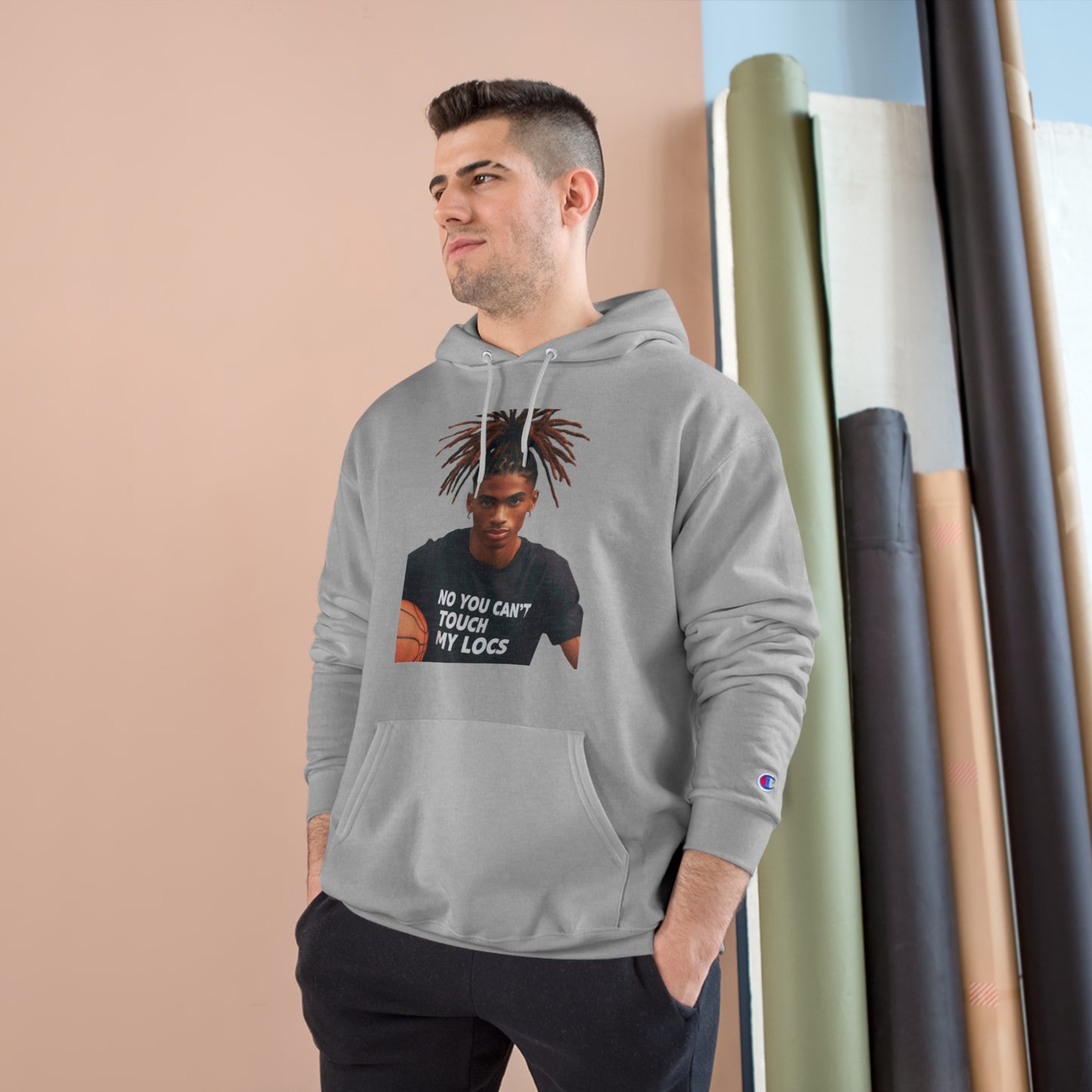 No you can't toch my Locs Champion Hoodie