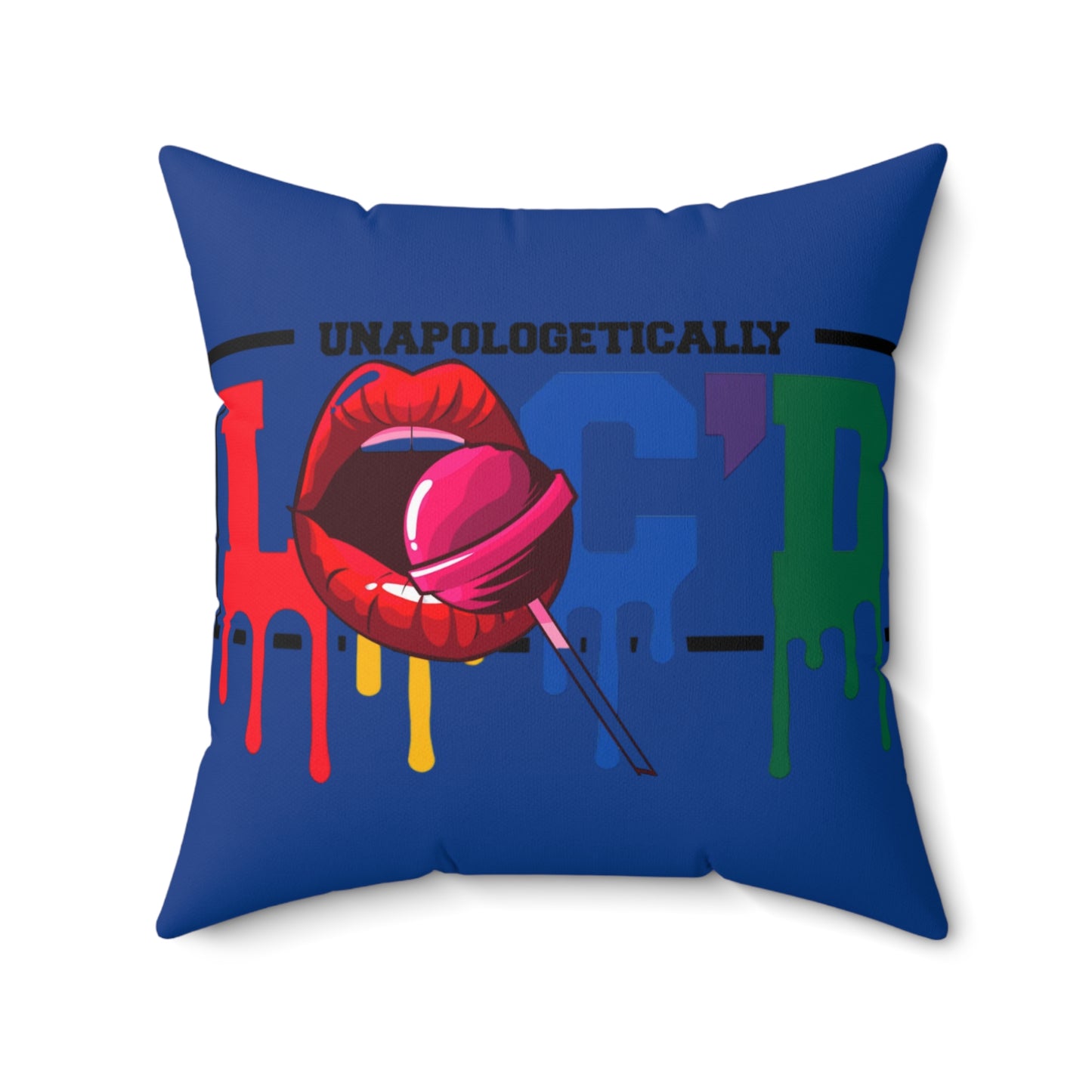 Loc'd Polyester Square Pillow